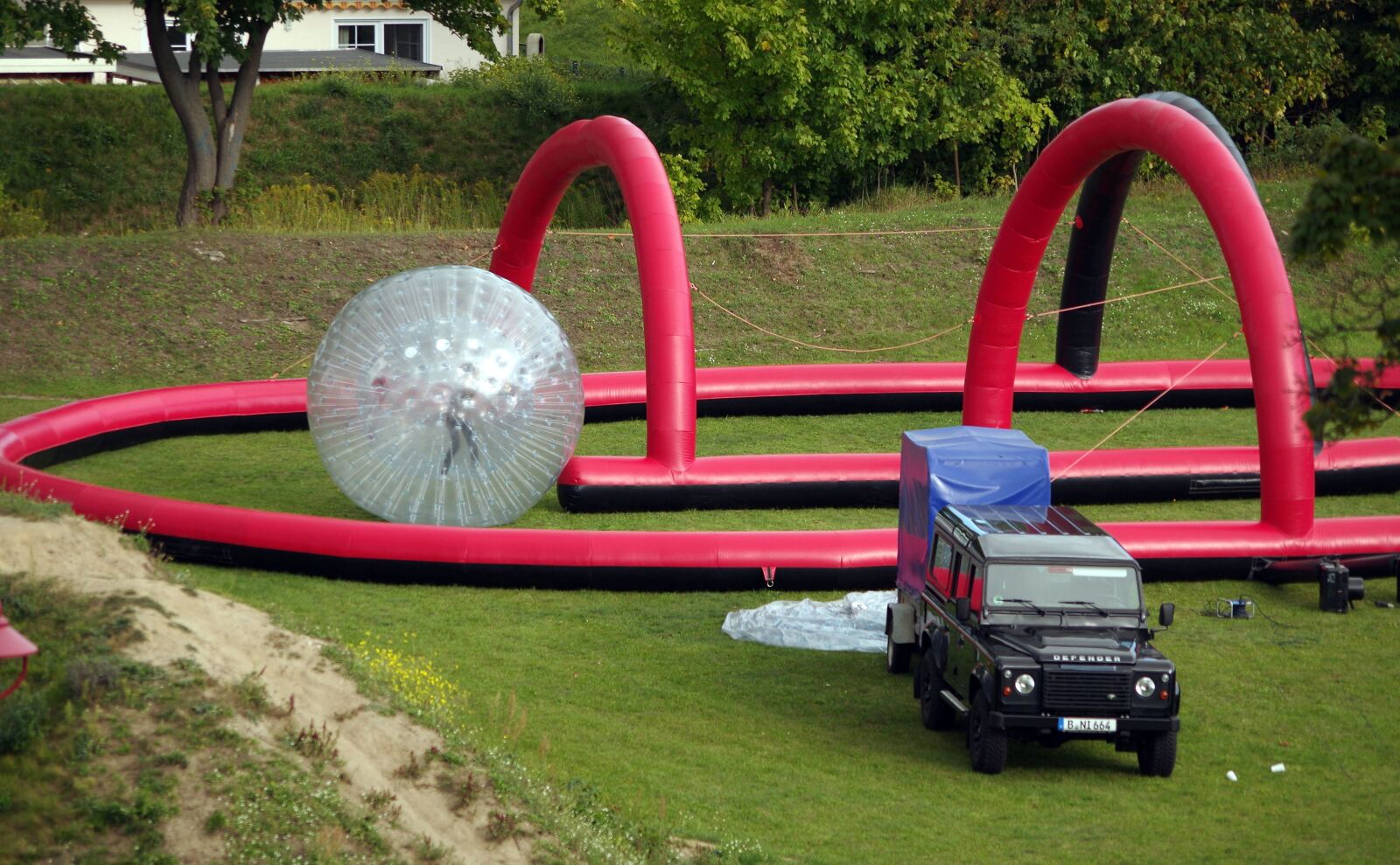 Pentax K-500 sample photo. Zorbing, zorbingball, zorbingkugel photography