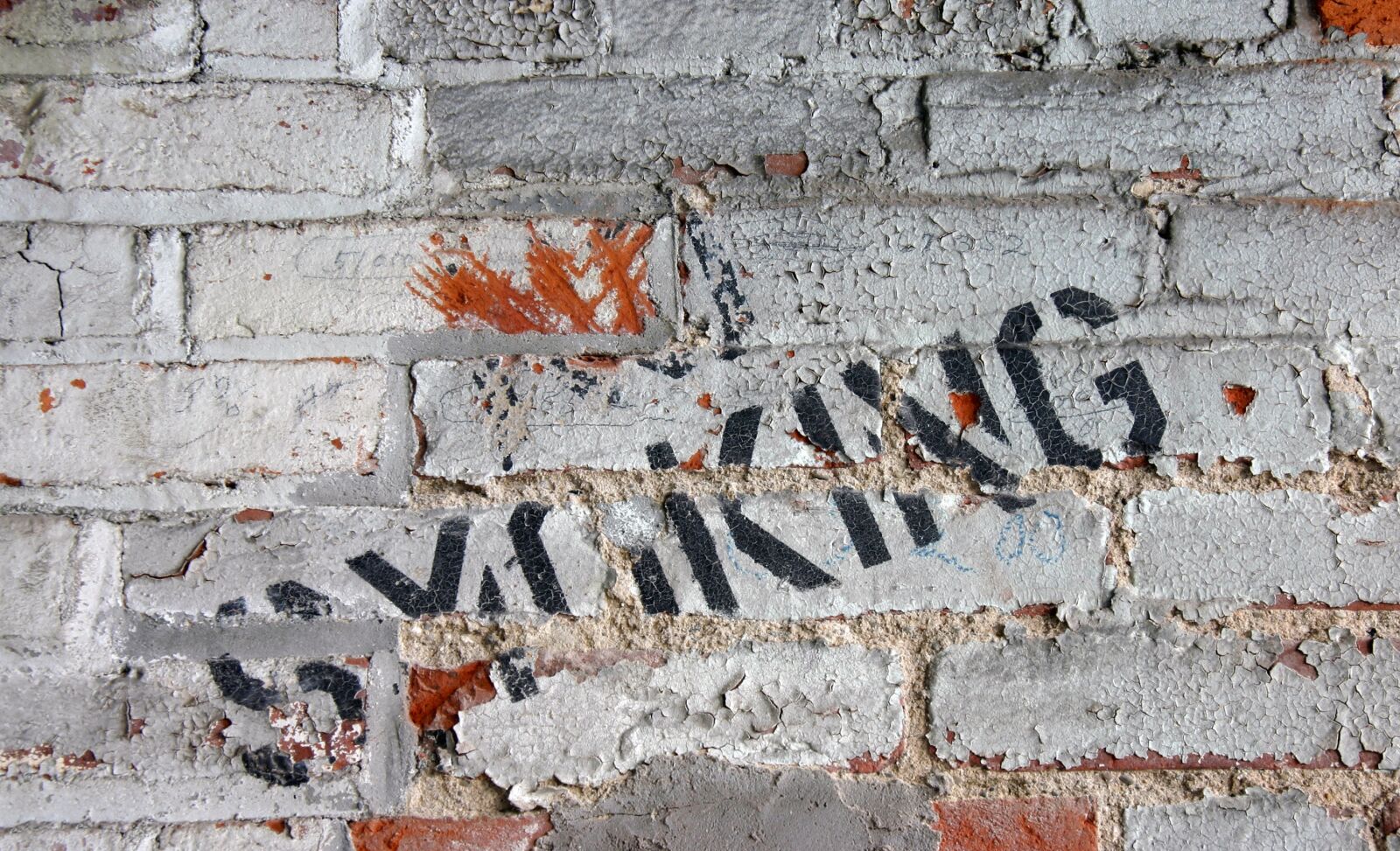 Canon EOS 300D (EOS Digital Rebel / EOS Kiss Digital) sample photo. Grunge, brick, peeling paint photography