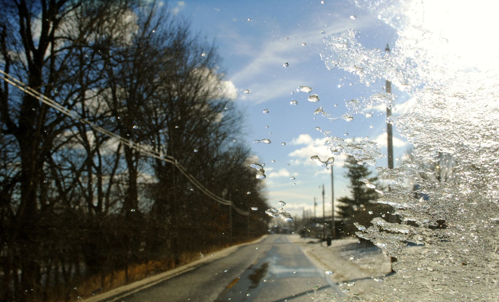 Nikon D3000 sample photo. Ice, road, roads photography