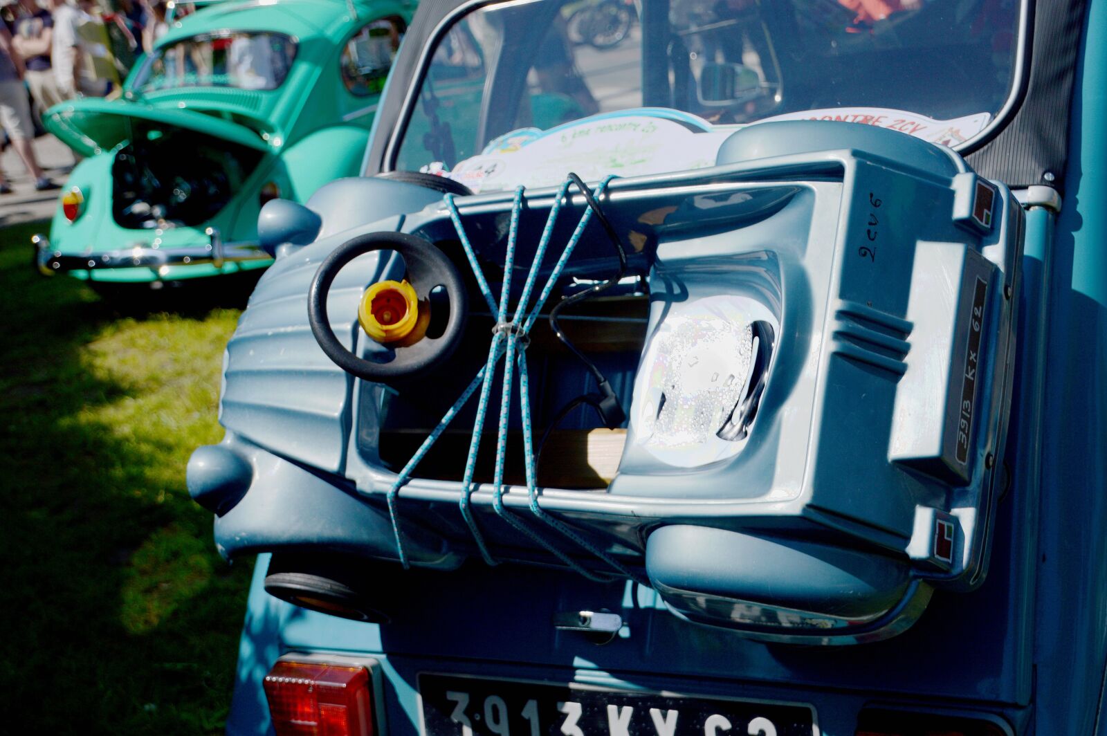 Nikon D3200 sample photo. Two horses, 2cv, citro photography