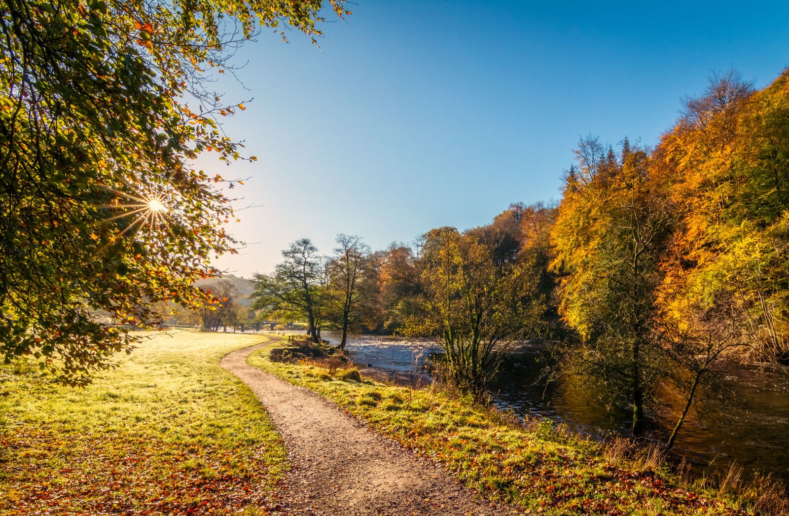 Tokina AT-X Pro 11-16mm F2.8 DX II sample photo. River wharfe, yorkshire, autumn photography
