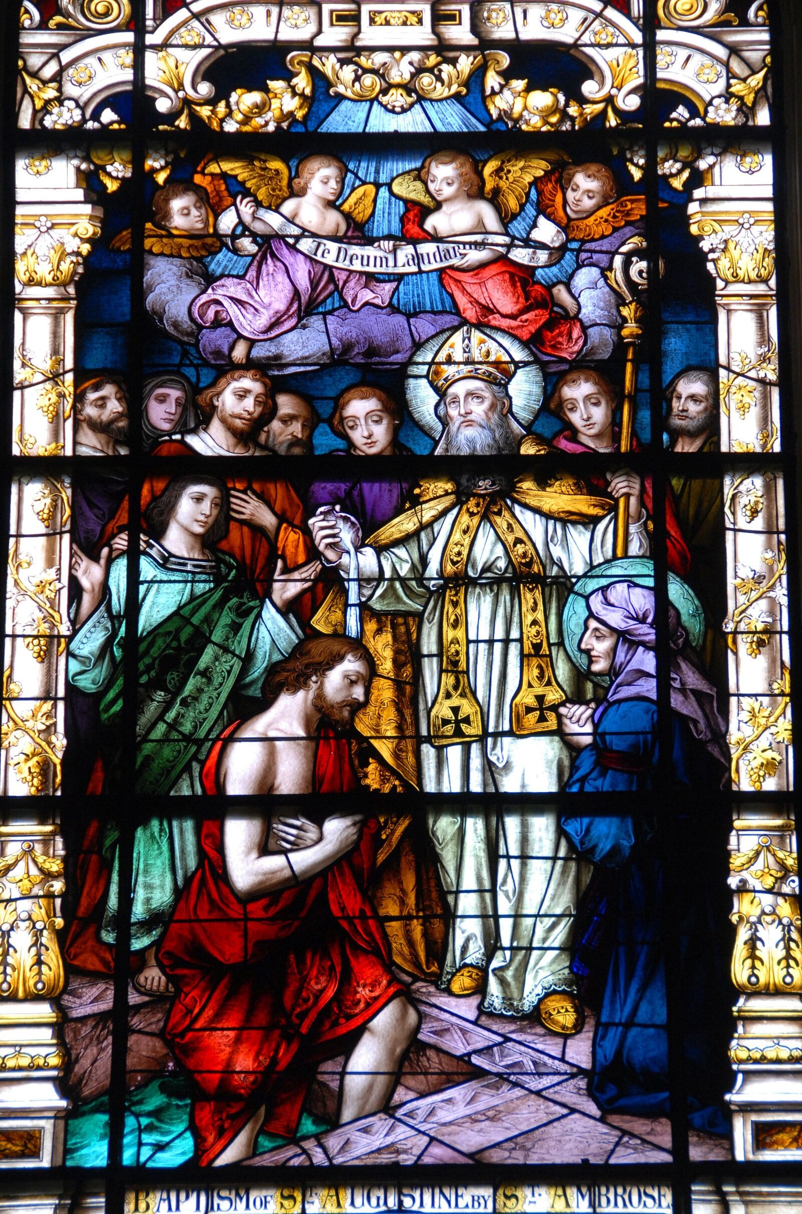 Nikon D200 sample photo. Stain glass, window, church photography