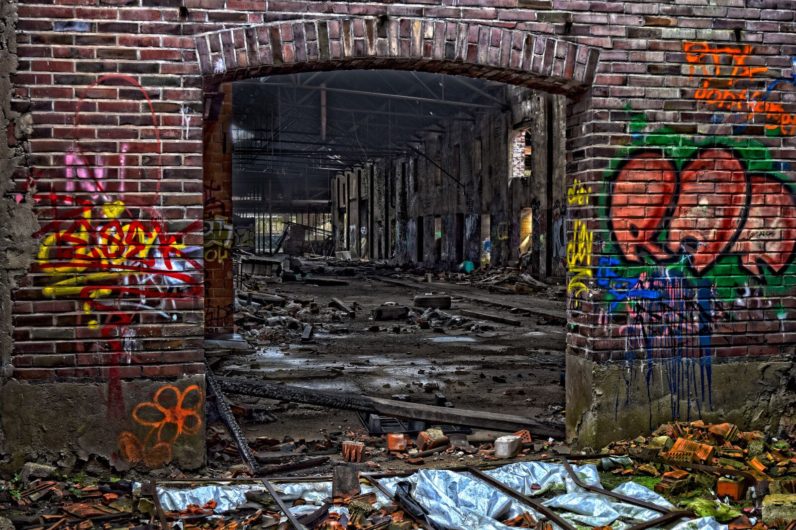 Nikon D3300 sample photo. Lost places, factory, hall photography