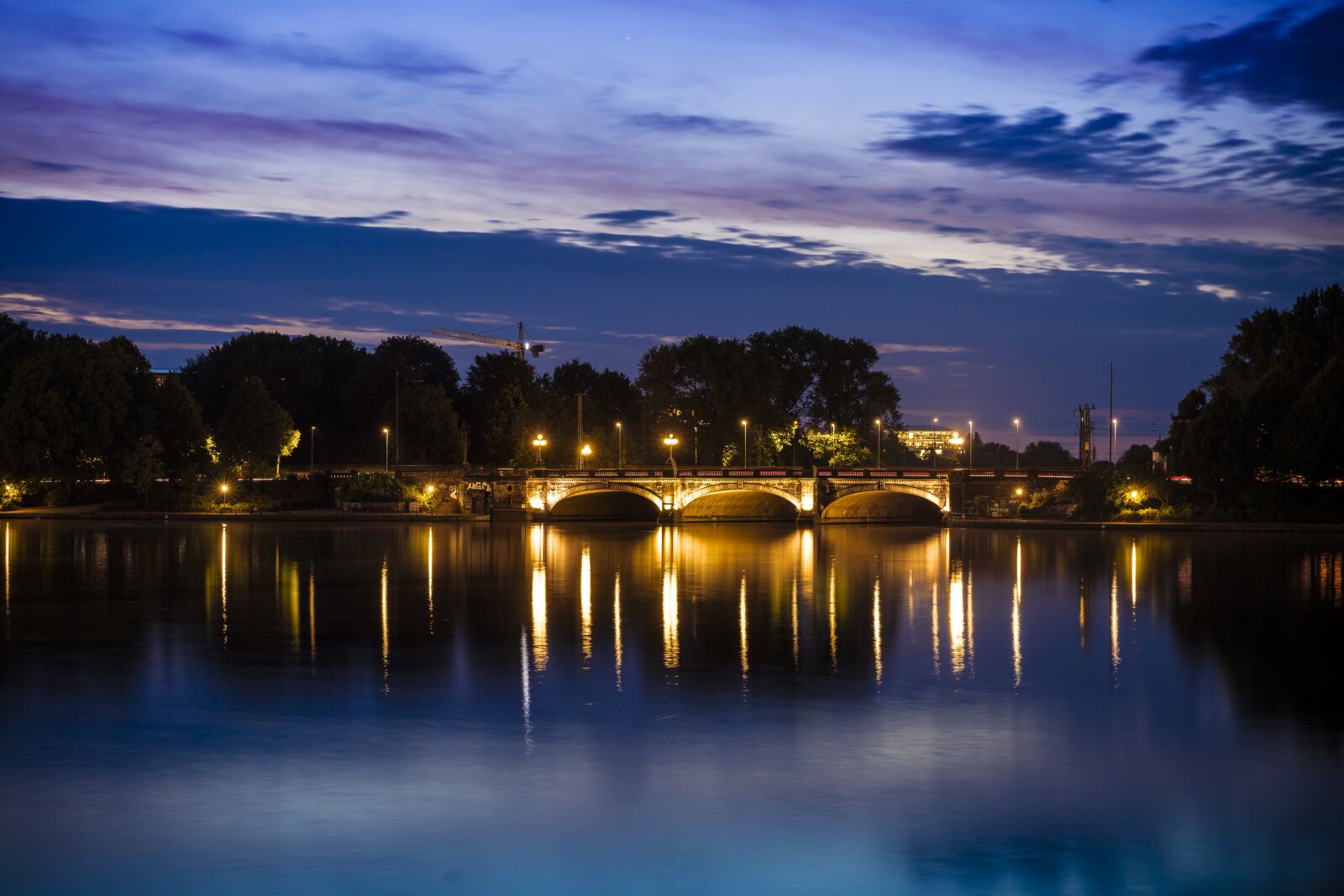 Canon EOS 5DS R sample photo. Hamburg, bridge, twilight photography