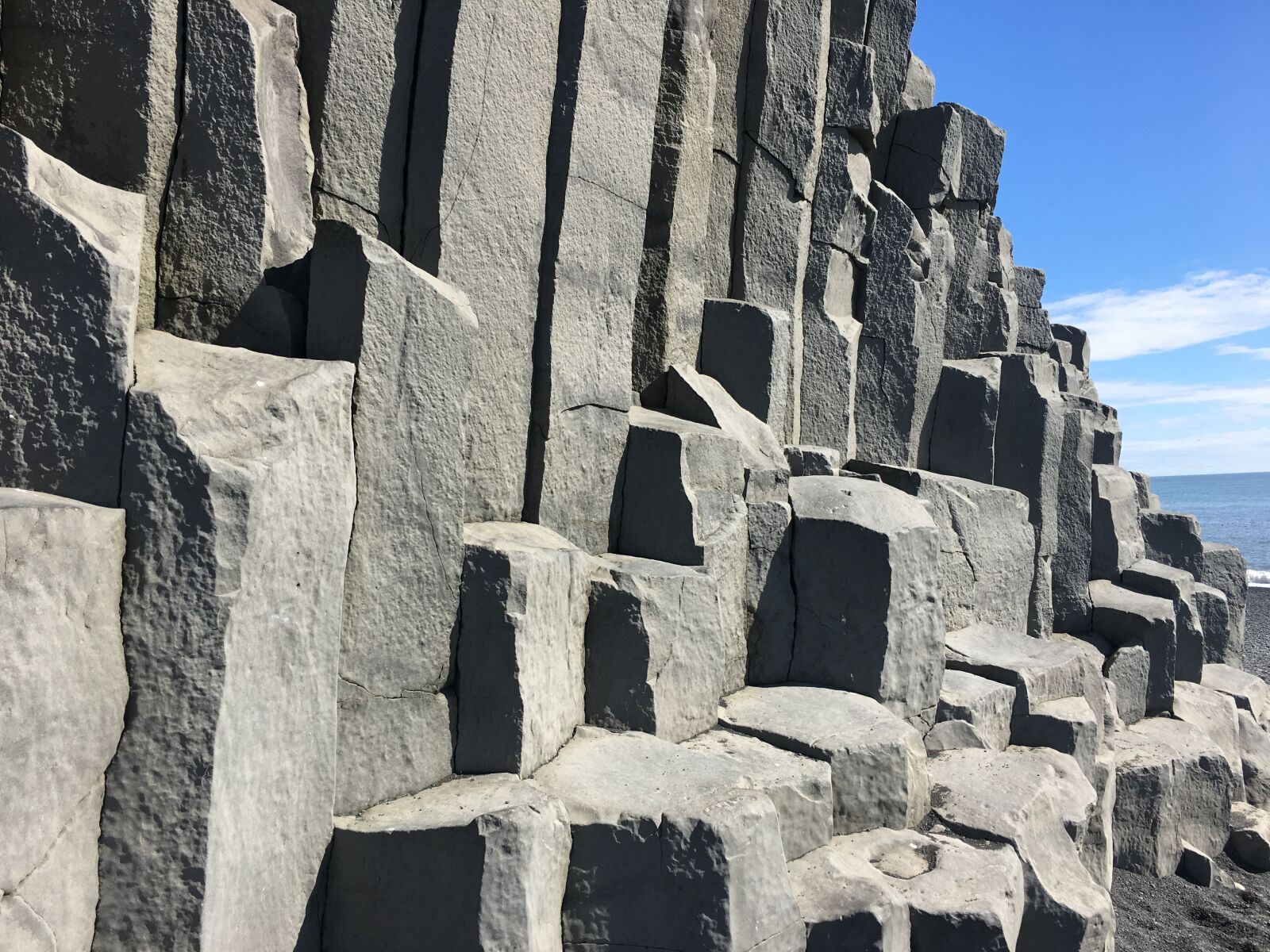 Apple iPhone 6s sample photo. Stone, iceland, columns photography
