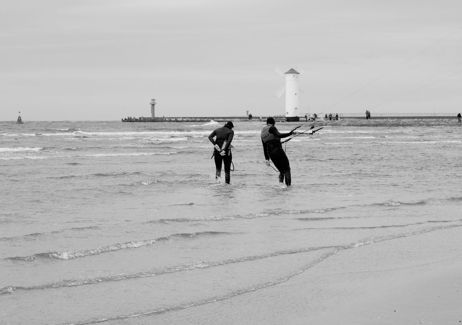 Olympus PEN E-PL6 sample photo. Winouj cie, surfers, the photography