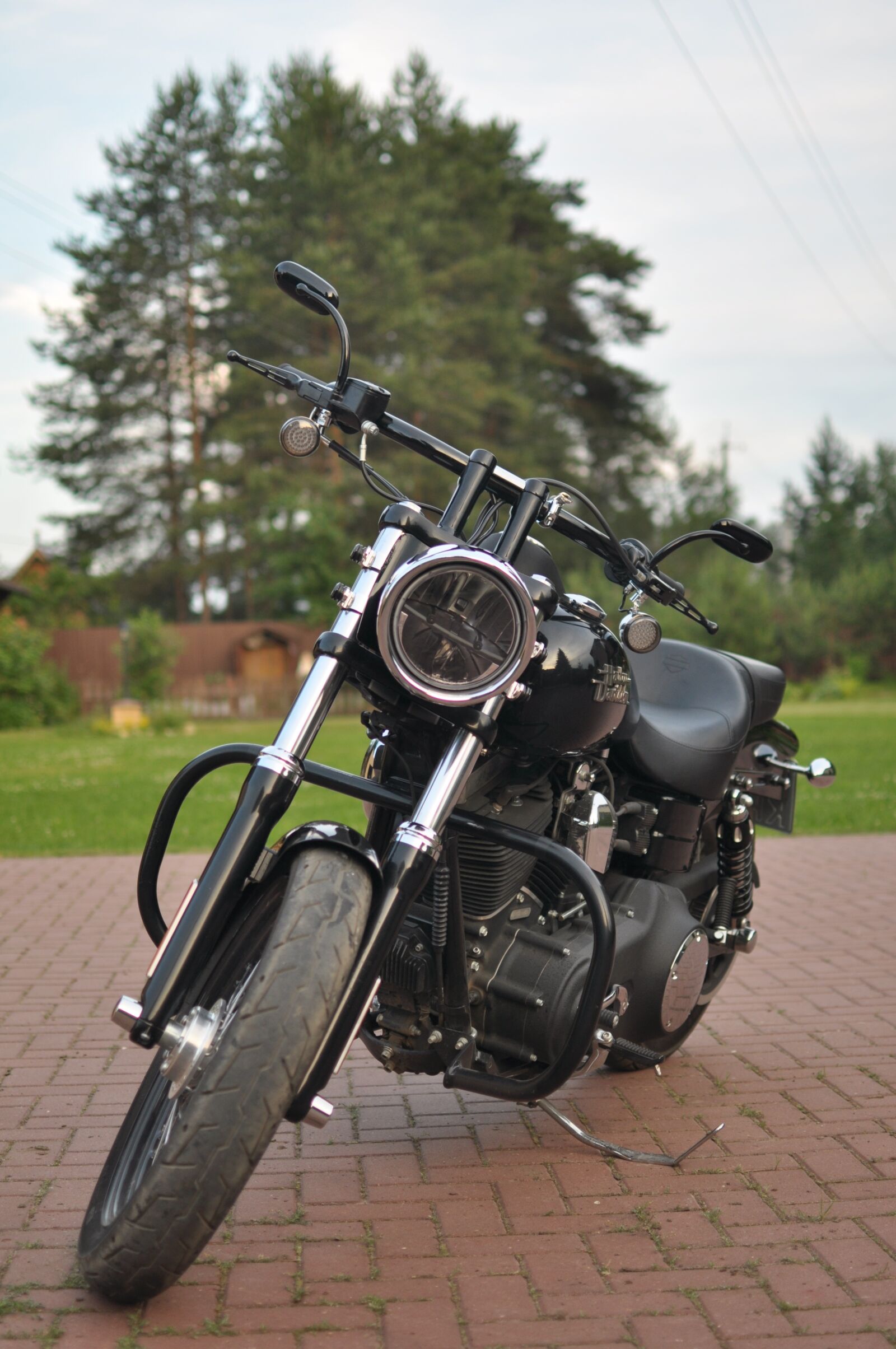Nikon D90 sample photo. Motorcycle, harley-davidson, street bob photography