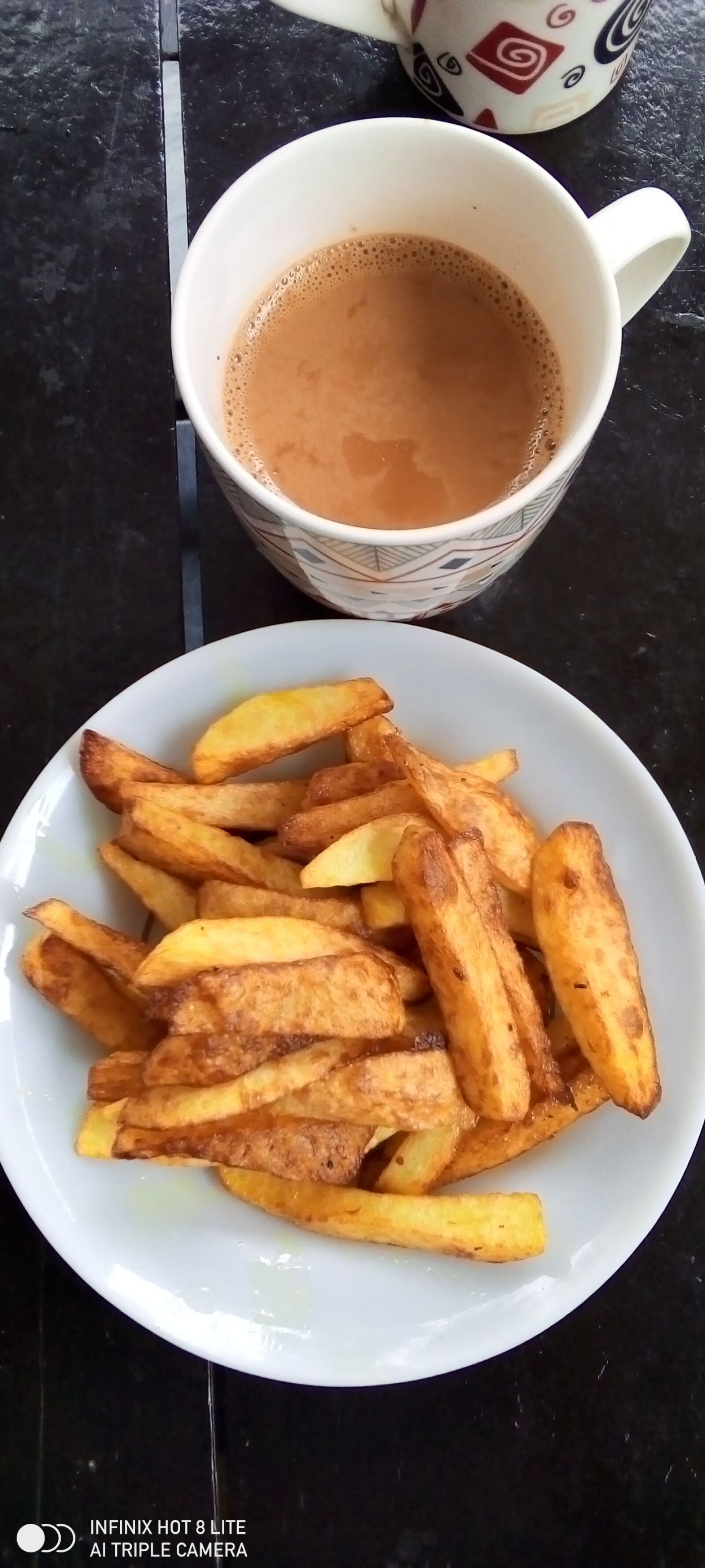 INFINIX MOBILITY LIMITED Infinix X650 sample photo. Tea, potato, chips photography