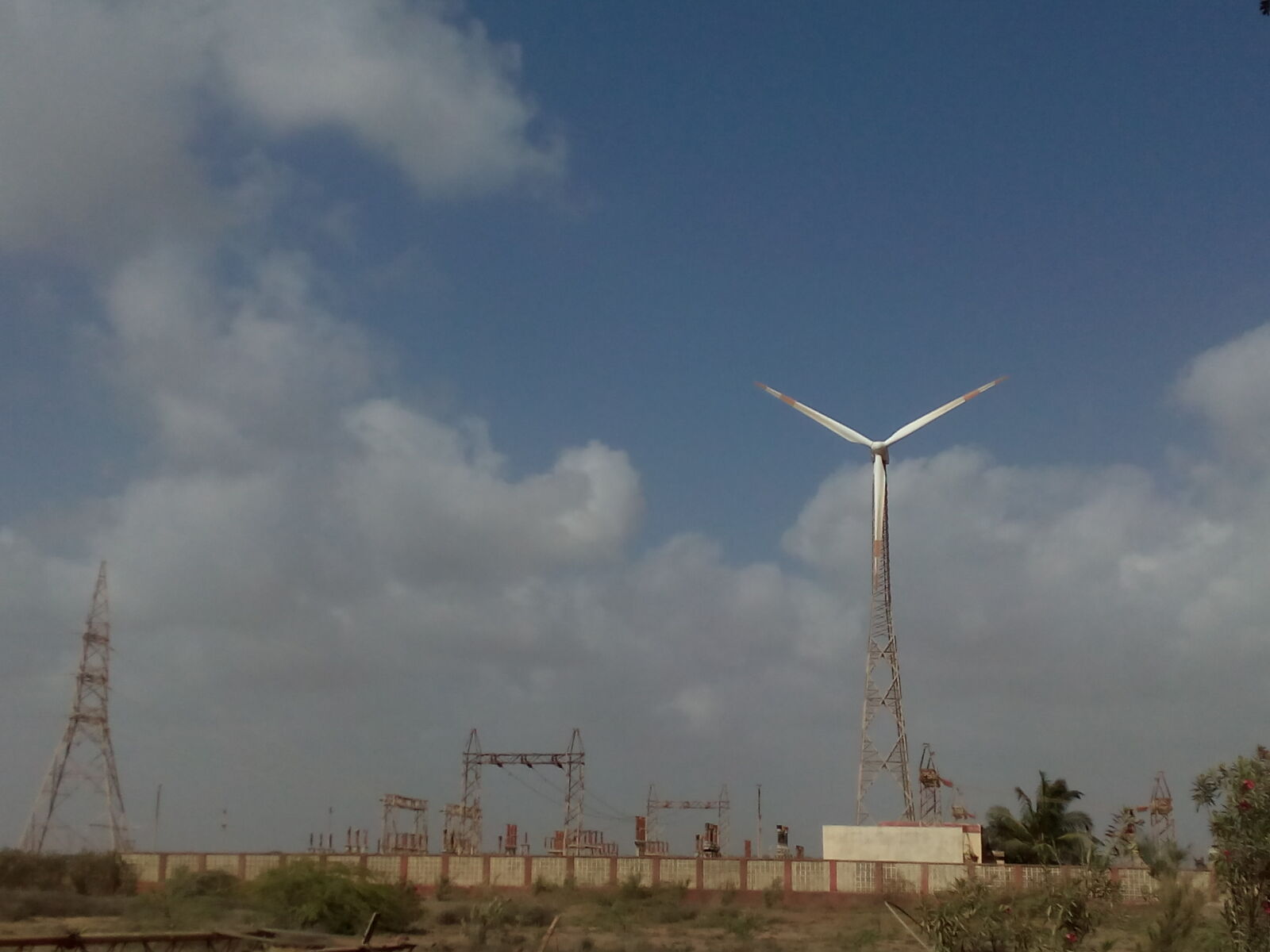 Micromax Canvas Spark sample photo. Windmills photography