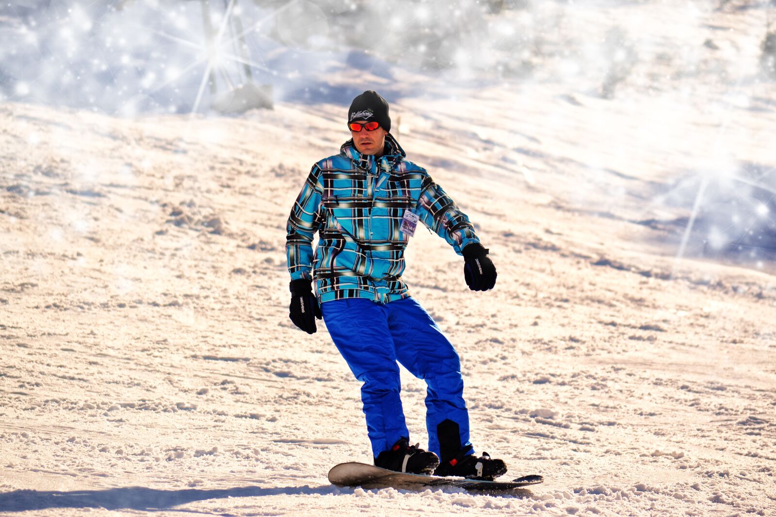 Nikon D3100 sample photo. Snowboarding, man, winter photography