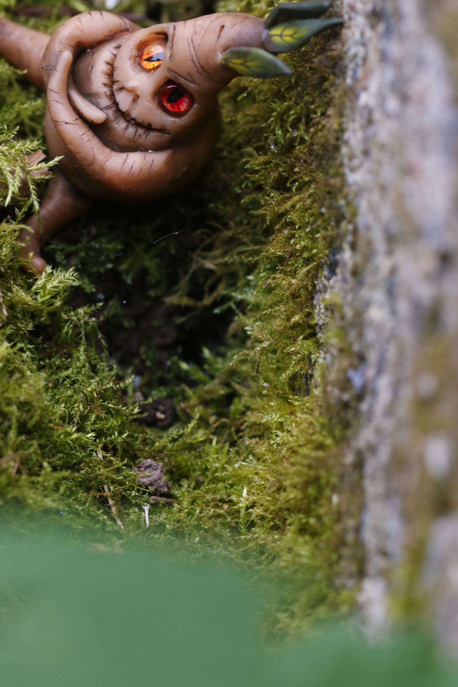 Canon EOS 7D Mark II sample photo. Figure, toy, moss photography