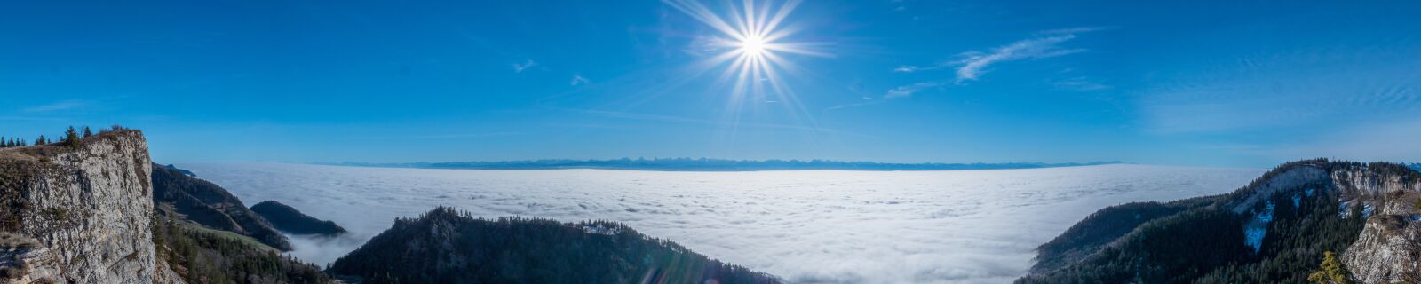 Panasonic Lumix DC-G9 sample photo. Sea of fog, sun photography
