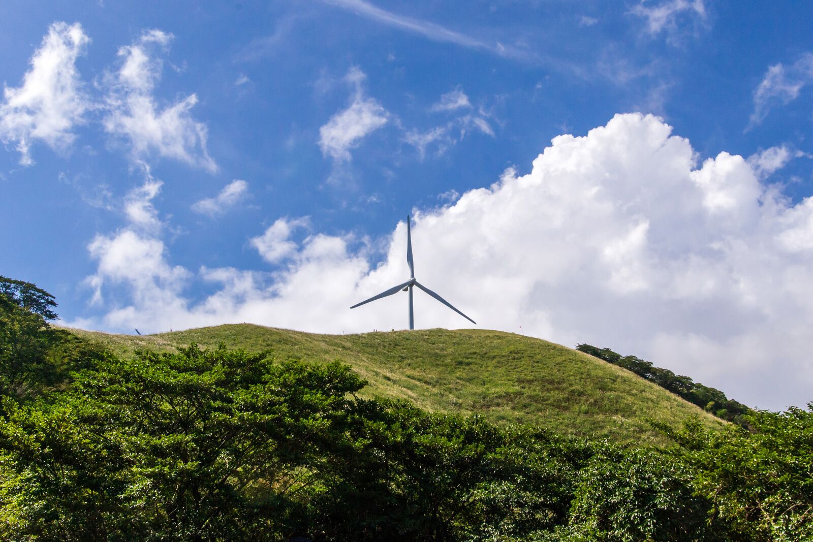 Nikon D3100 sample photo. Plateau, wind power generation photography