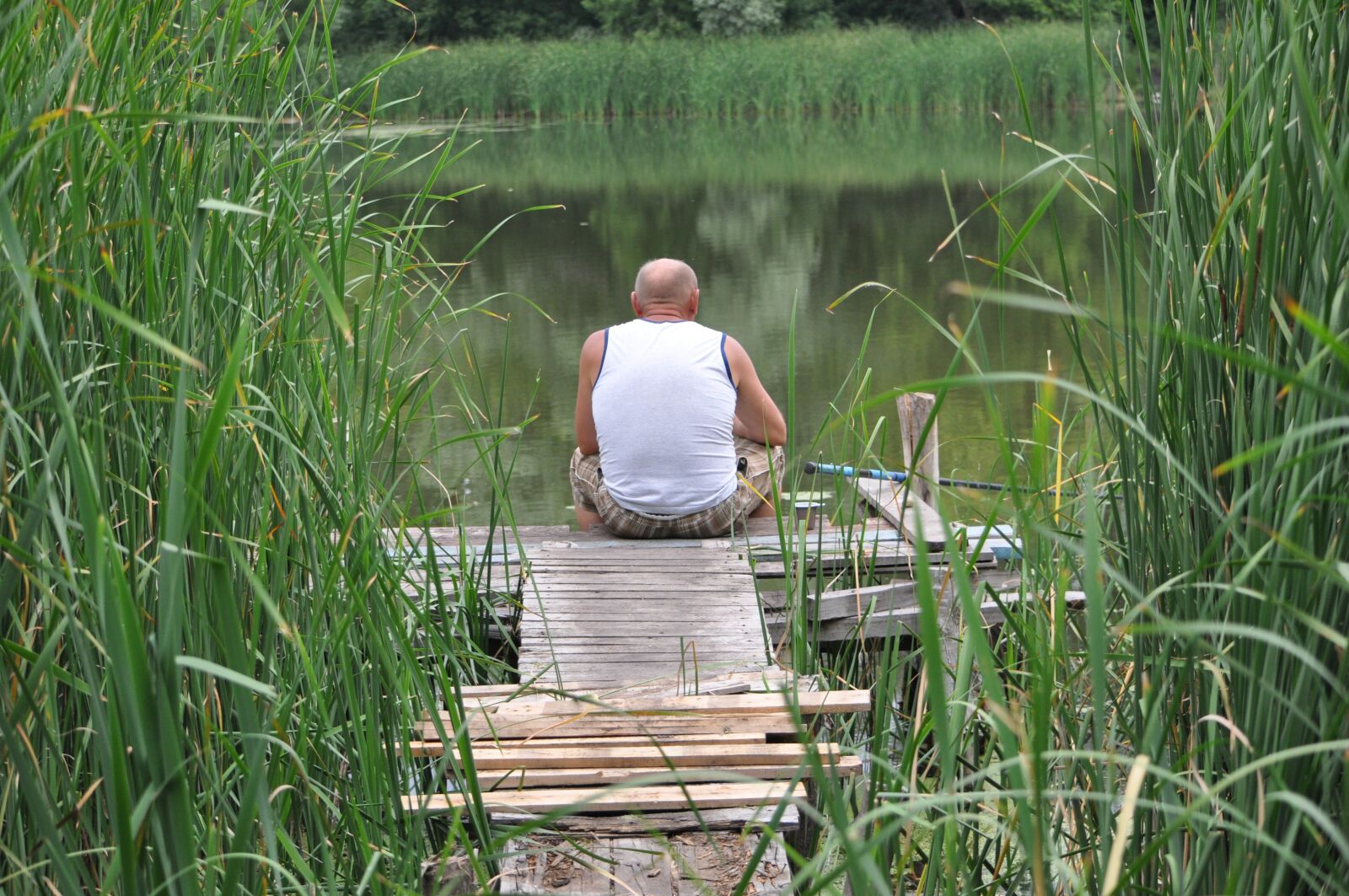 Nikon D90 sample photo. Fishing, lake, village photography