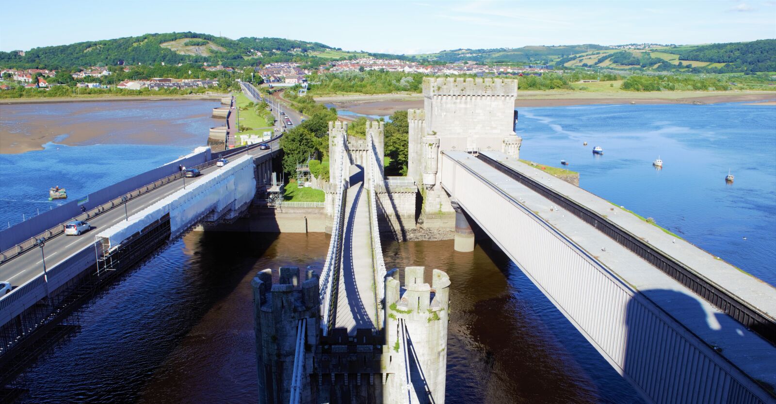 Nikon D3300 sample photo. Conwy castle, bridge, wales photography