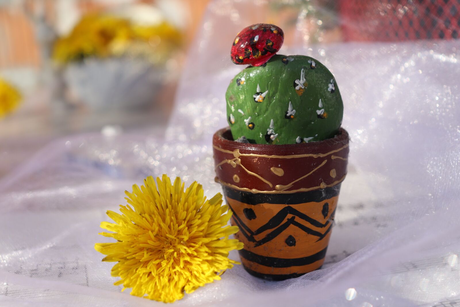 Canon EOS 800D (EOS Rebel T7i / EOS Kiss X9i) sample photo. Pebble, pebble art, cactus photography