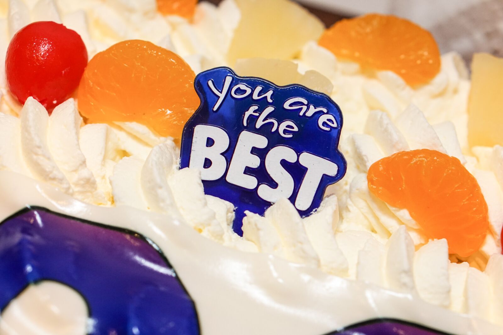 E 50mm F1.8 OSS sample photo. Birthday, cake, cream photography