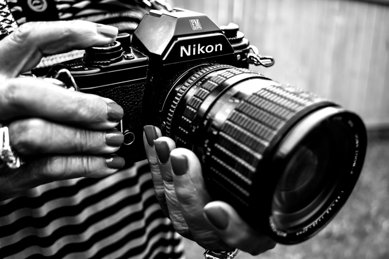 Nikon D5500 sample photo. Camera, old, bw photography