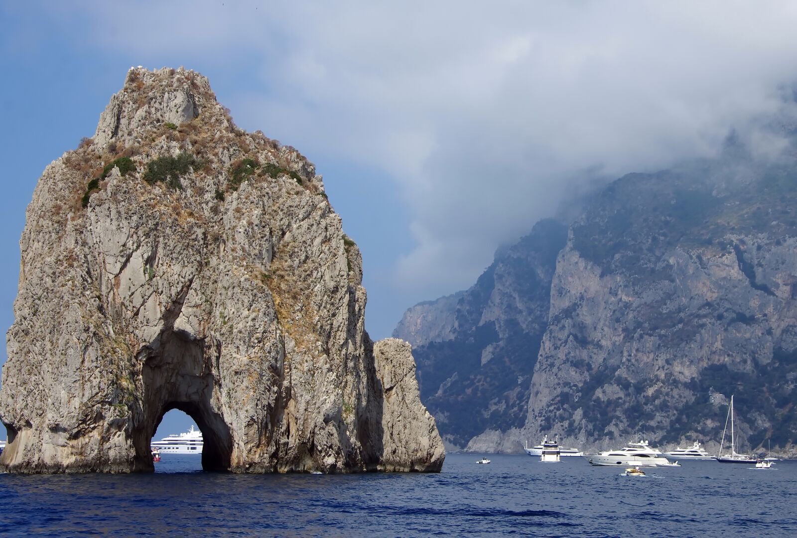 Pentax K-5 sample photo. Italy, capri, pierced stone photography