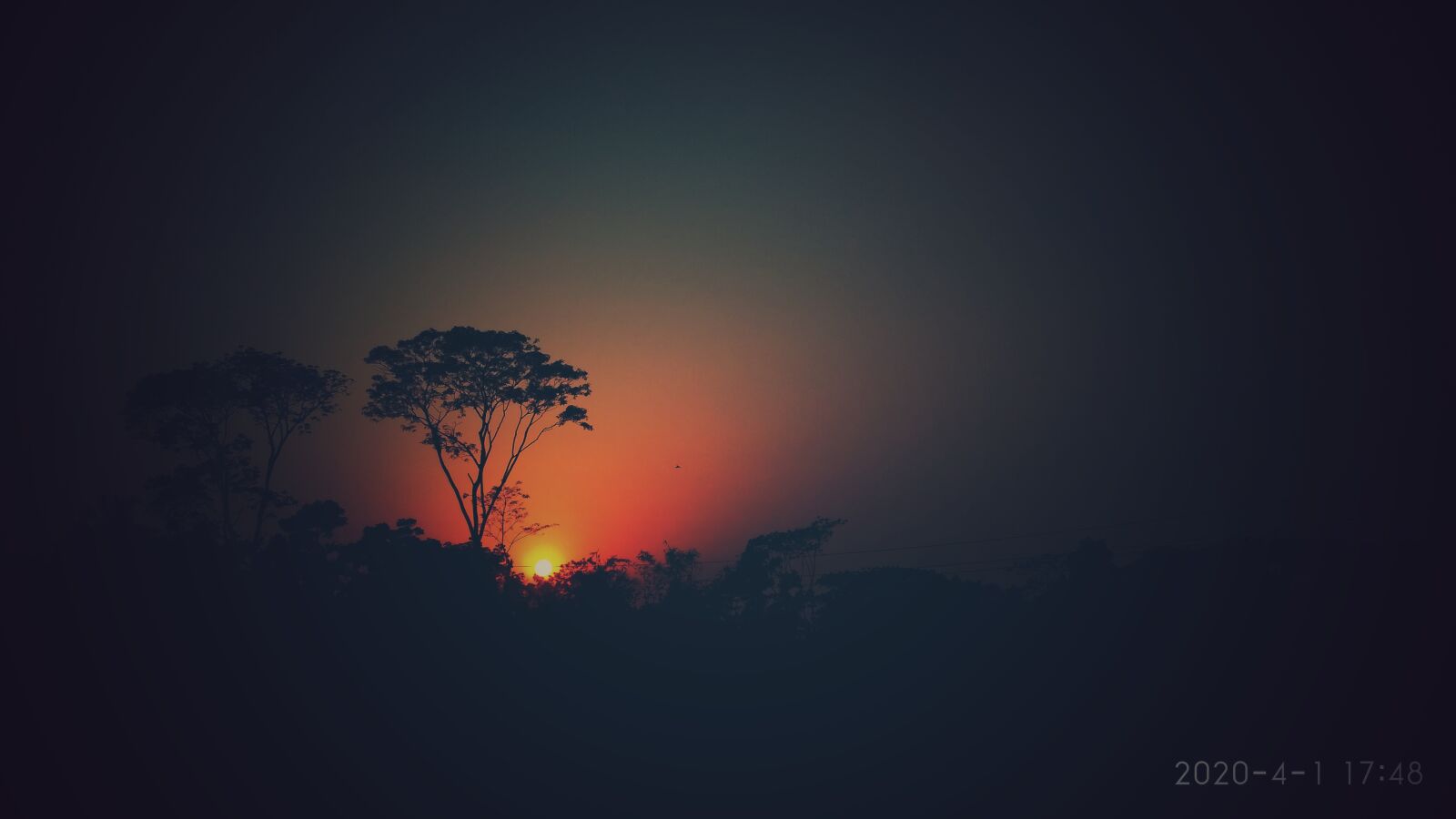 Xiaomi Redmi 3S sample photo. Sunset, red sun, red photography
