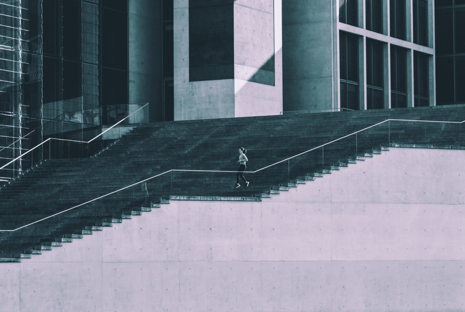 Nikon D610 sample photo. Stairs, building, lines photography