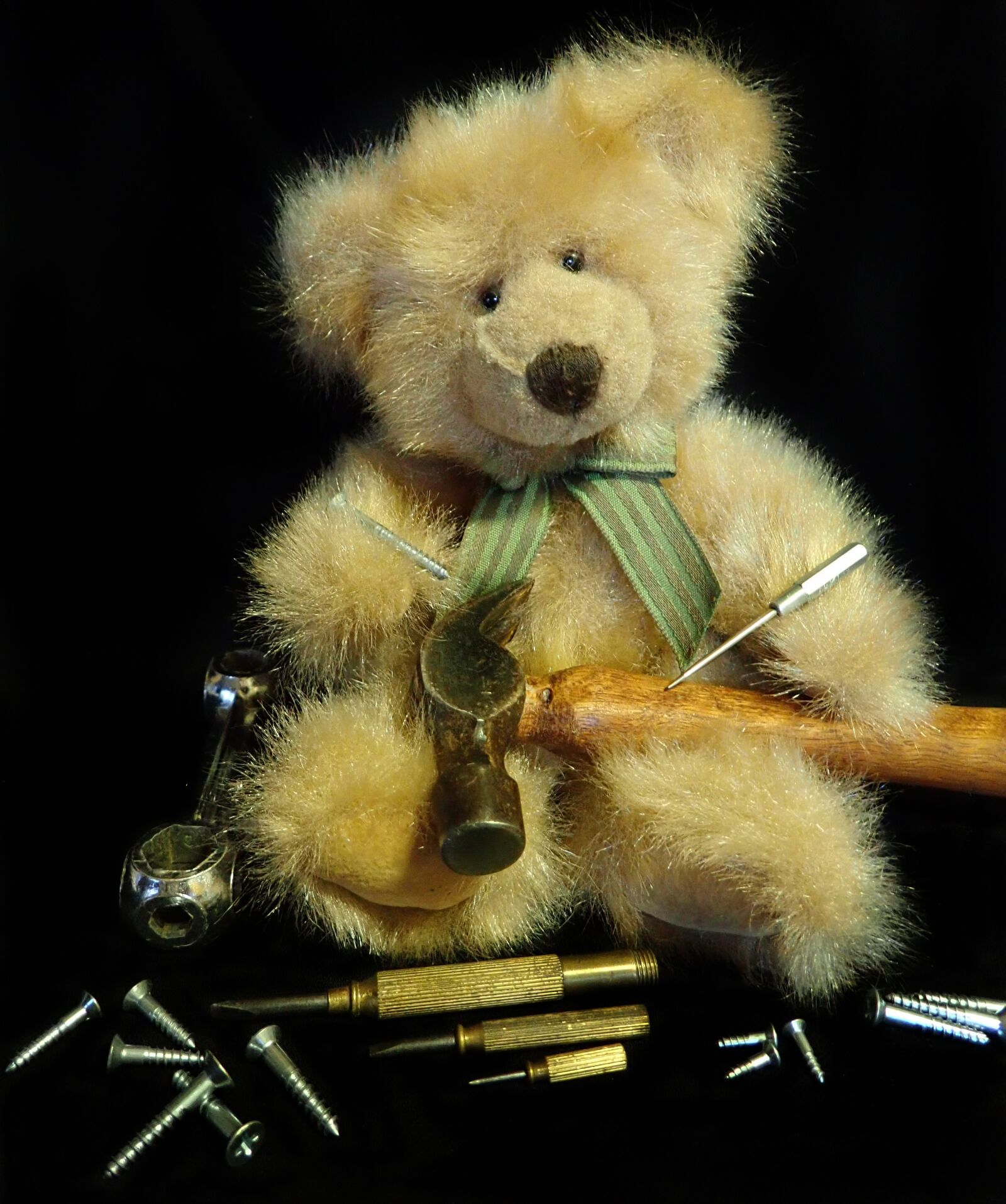 Olympus TG-5 sample photo. Teddy, bear, childhood photography