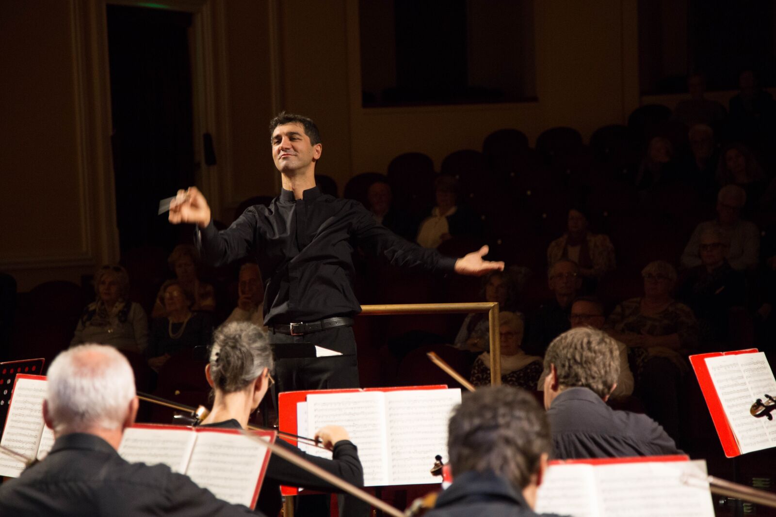 Canon EOS 6D + Canon EF 24-105mm F4L IS USM sample photo. Conductor, andrea vitello, concert photography