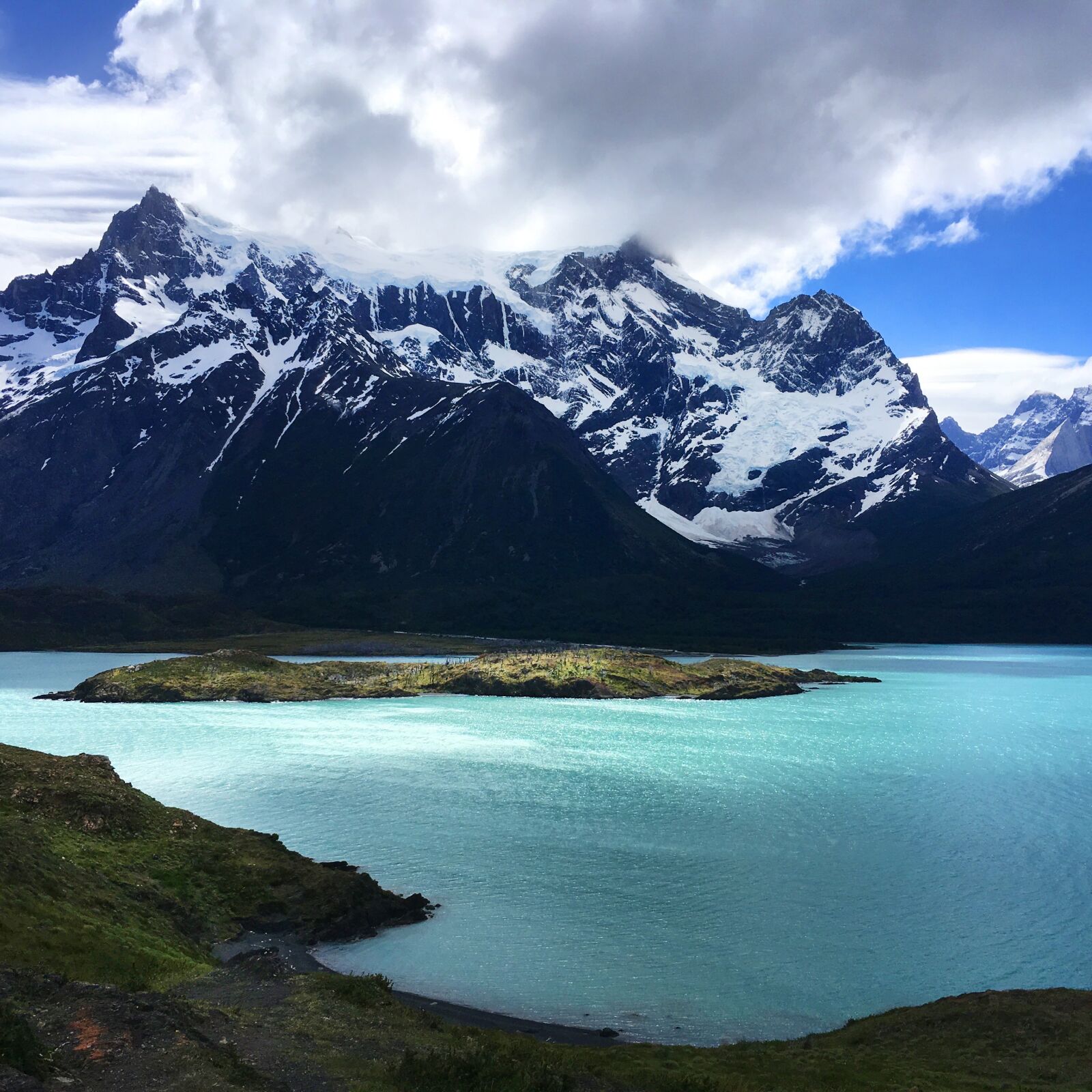 iPhone SE back camera 4.15mm f/2.2 sample photo. Lake, adventure, turquoise photography