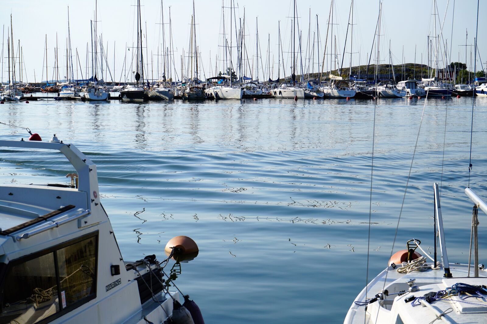 Sony a7R II + Sony FE 28-70mm F3.5-5.6 OSS sample photo. Marina, waves, reflections photography