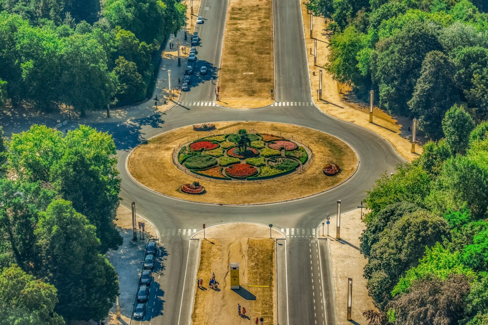 Nikon D3300 sample photo. Roundabout, road, traffic junction photography