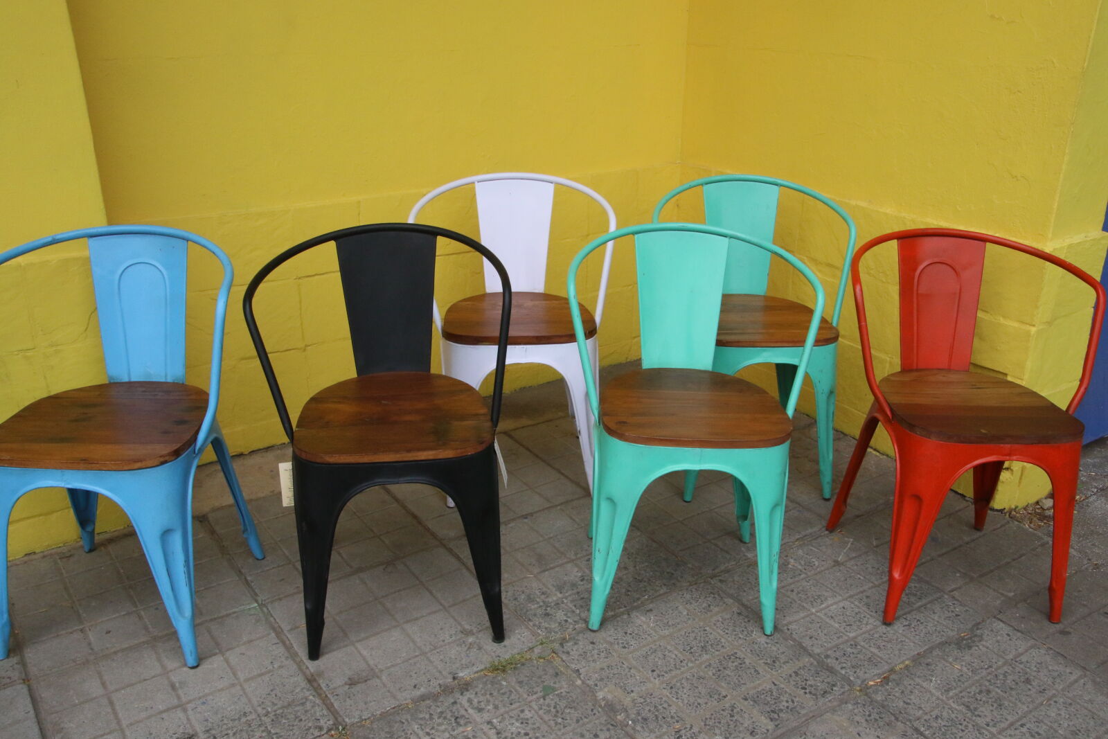 Canon EOS 7D Mark II sample photo. Chairs, colorful, furniture, have photography