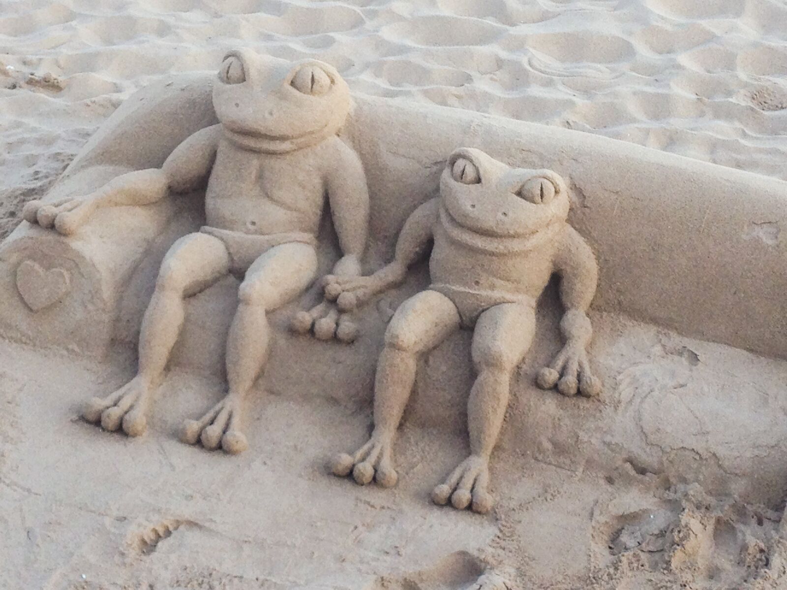 iPhone 5 back camera 4.12mm f/2.4 sample photo. Frog, sofa, sand photography