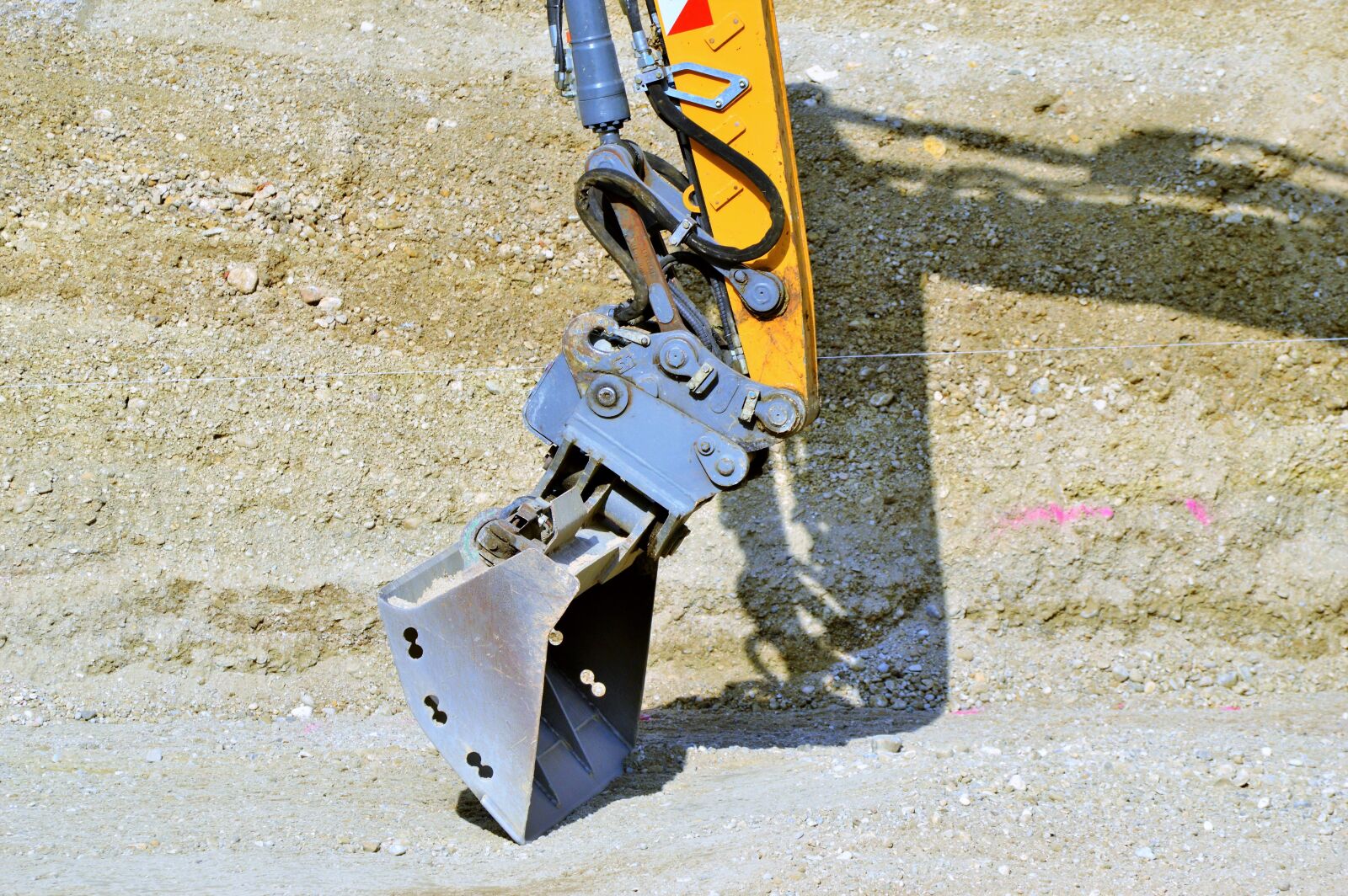 Nikon D3200 sample photo. Backhoe bucket, blade, excavators photography