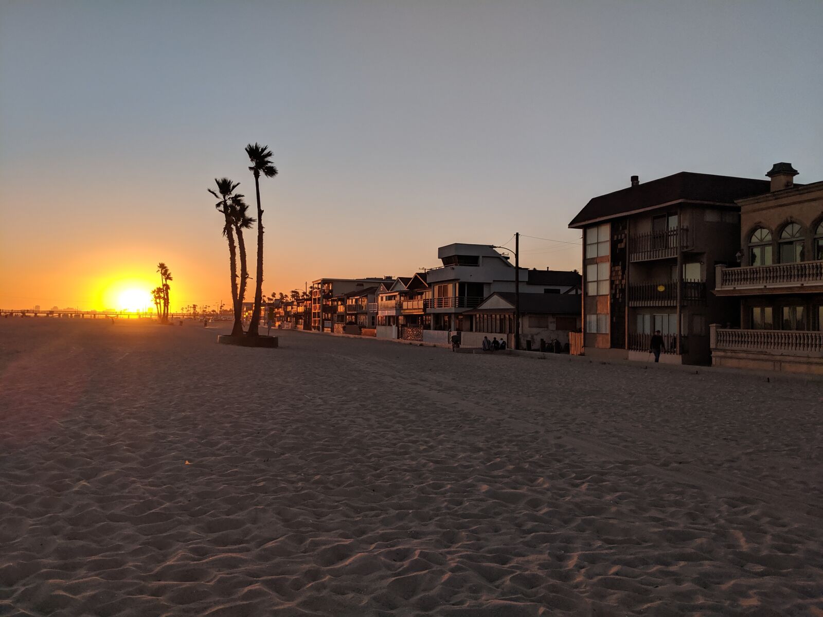 Google Pixel 2 sample photo. Sunset, beach, boardwalk photography