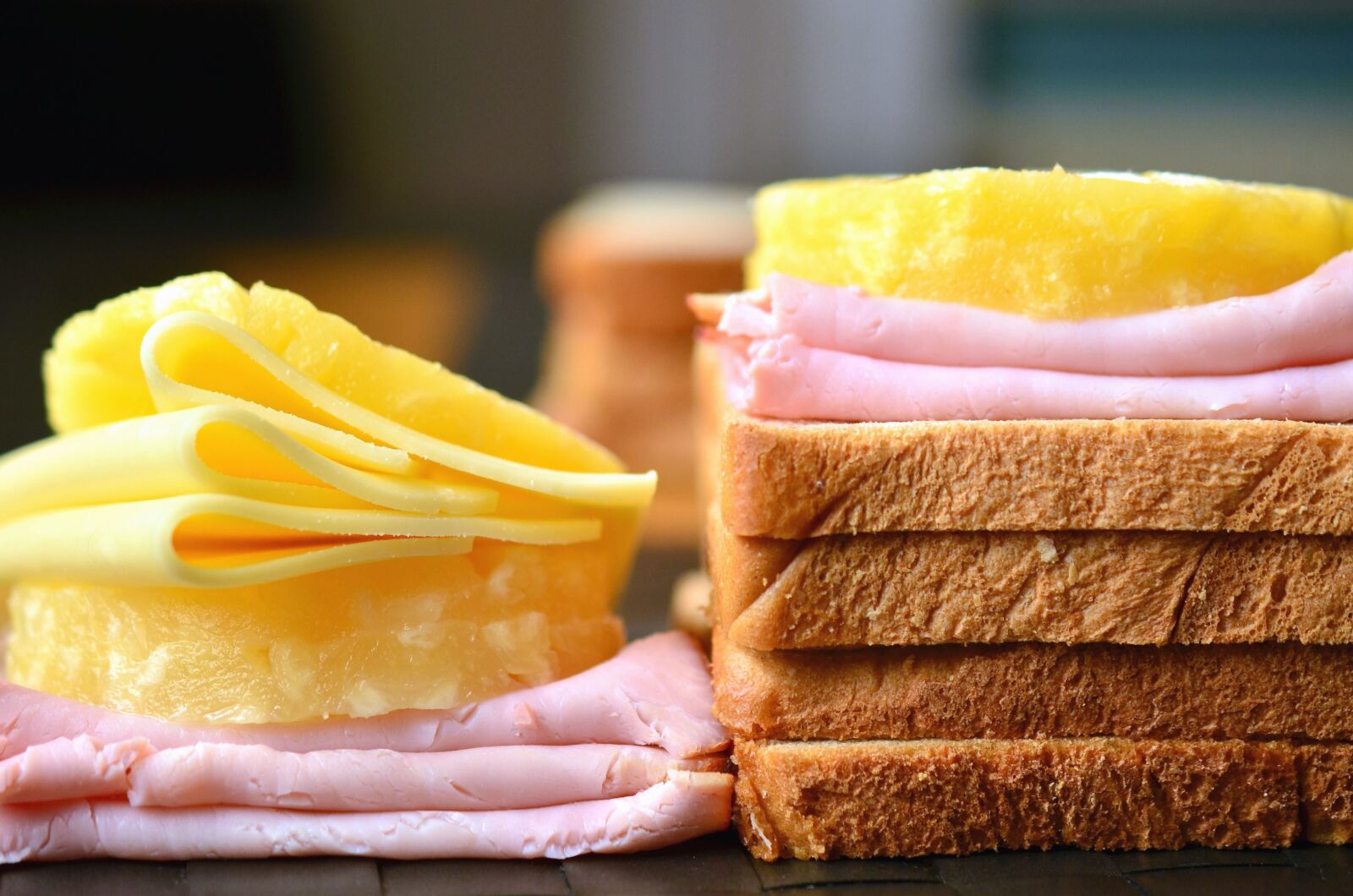 Nikon D5100 sample photo. Sandwich, cheese, bread, ham photography