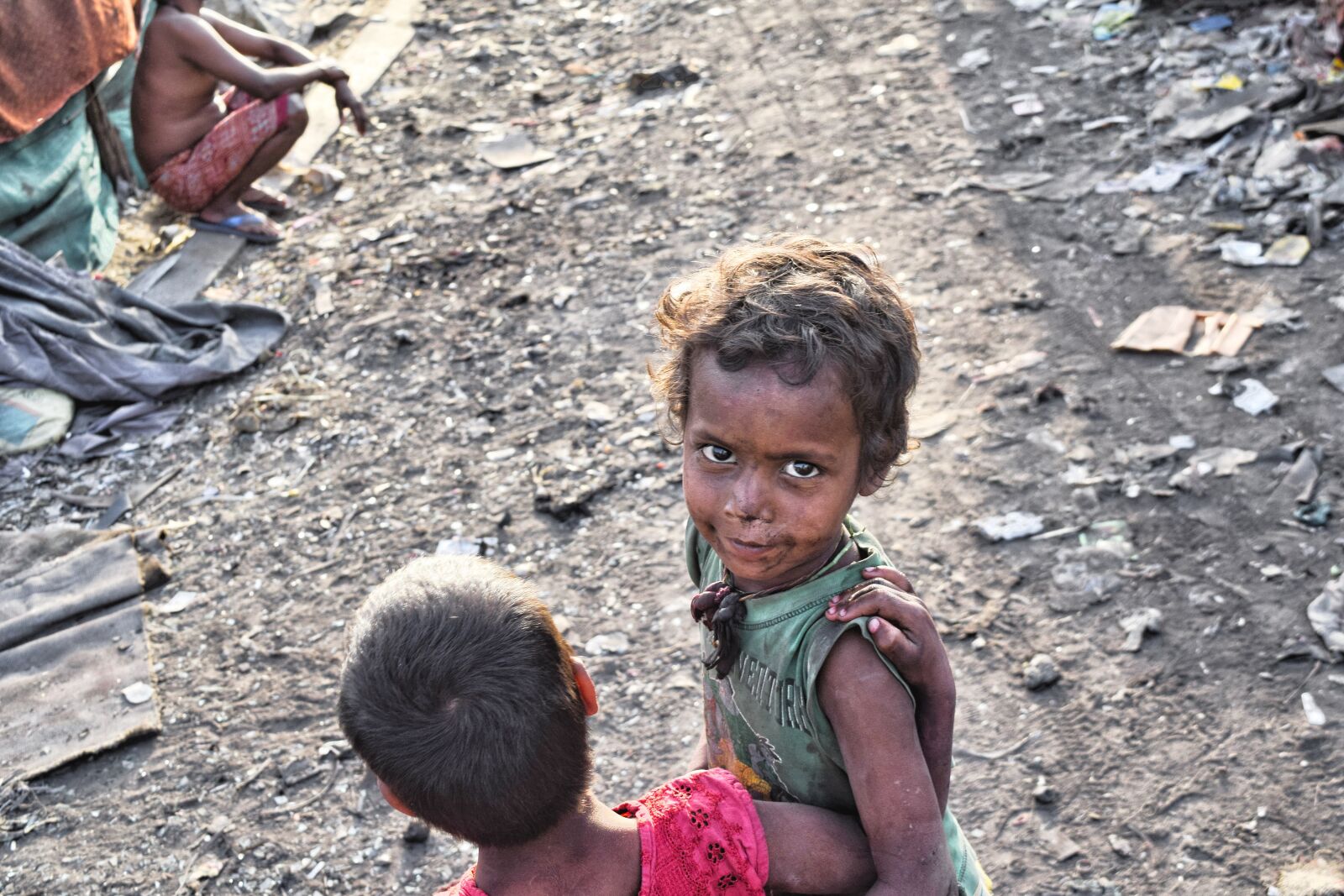 Nikon D3300 sample photo. Slums, poor, kids photography