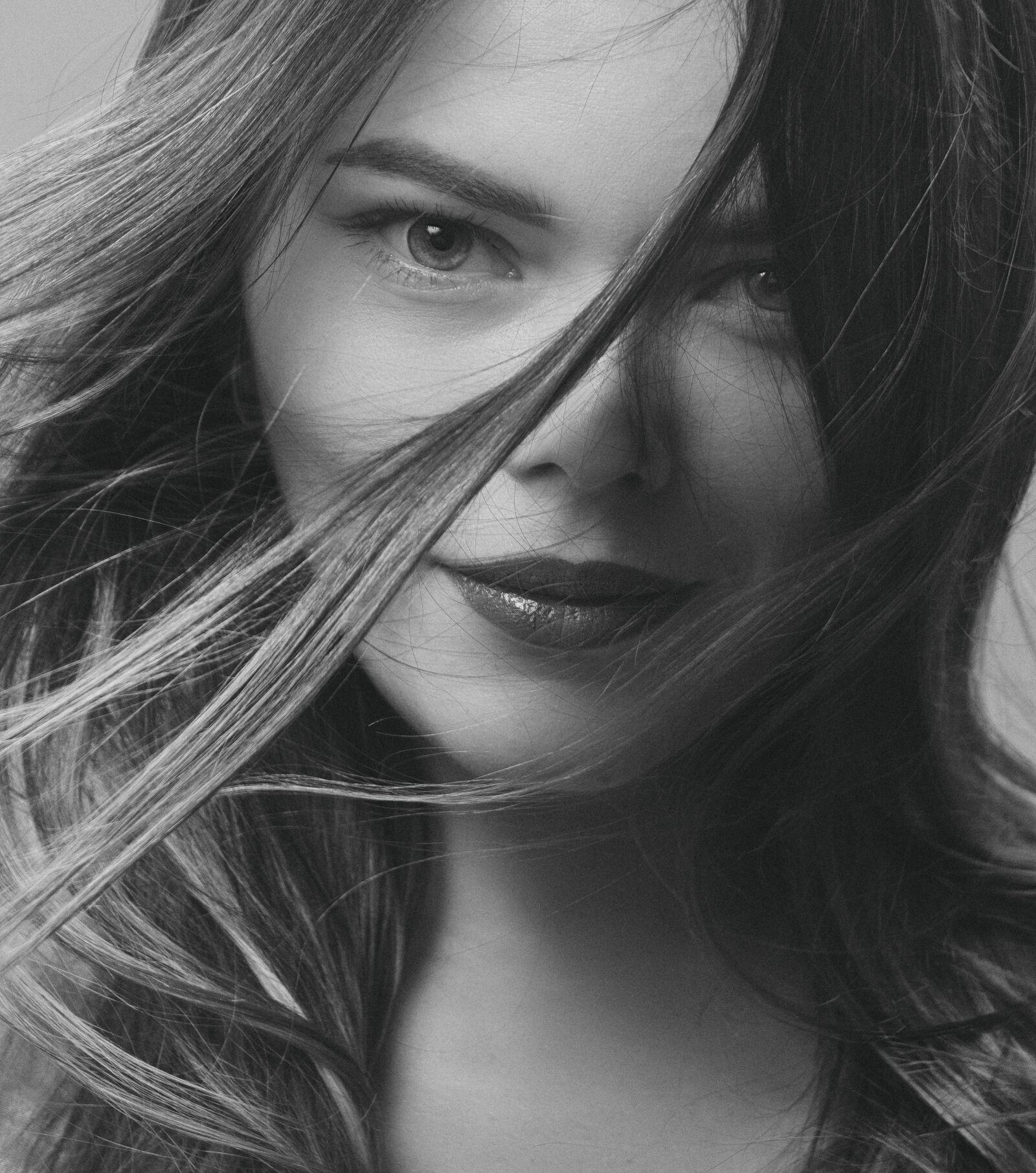 Nikon D5300 sample photo. Girl, monochrome, retro photography