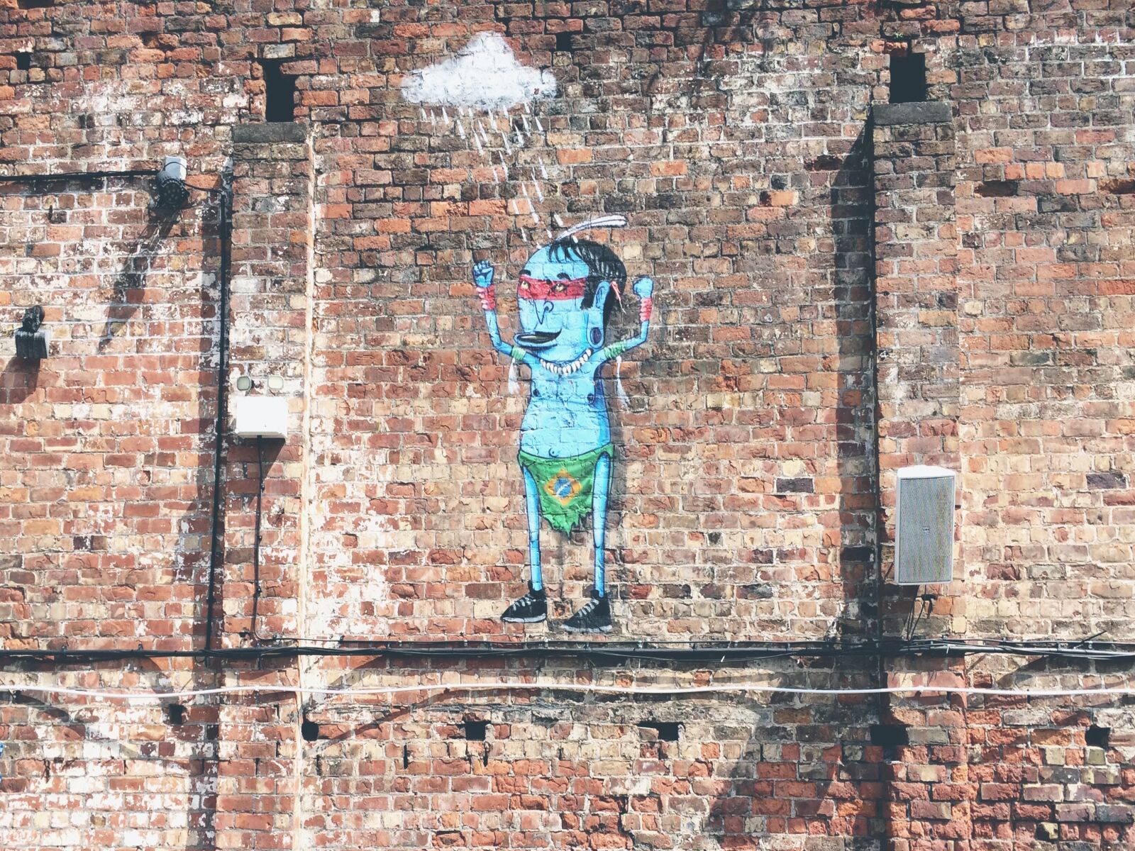 iPhone 5s back camera 4.15mm f/2.2 sample photo. Art, brick wall, graffiti photography