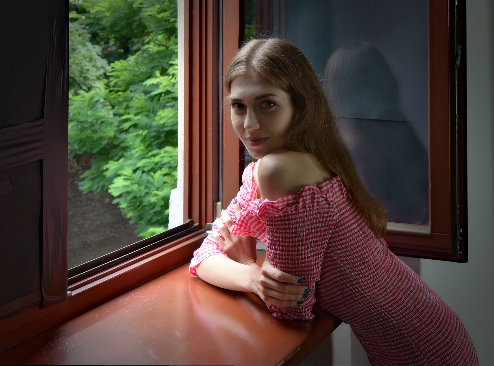 Nikon D7000 sample photo. Girl, window, beauty photography