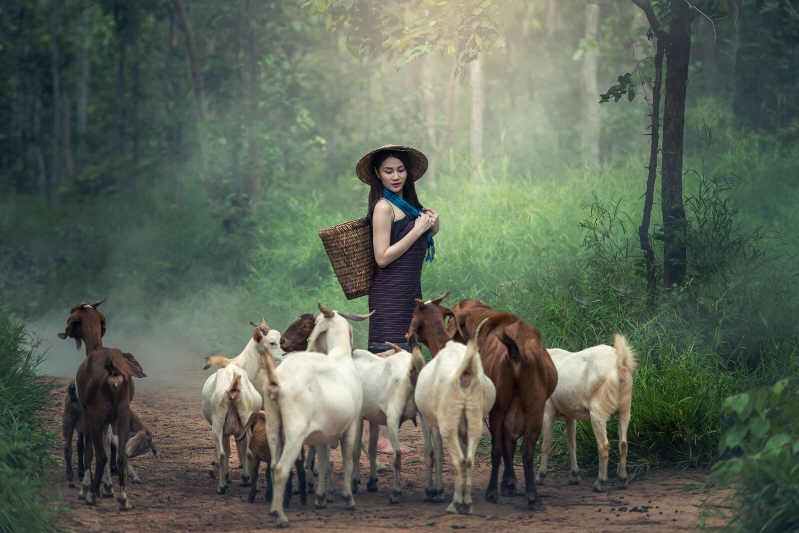 Nikon D810 sample photo. Animals, asia, farmer photography