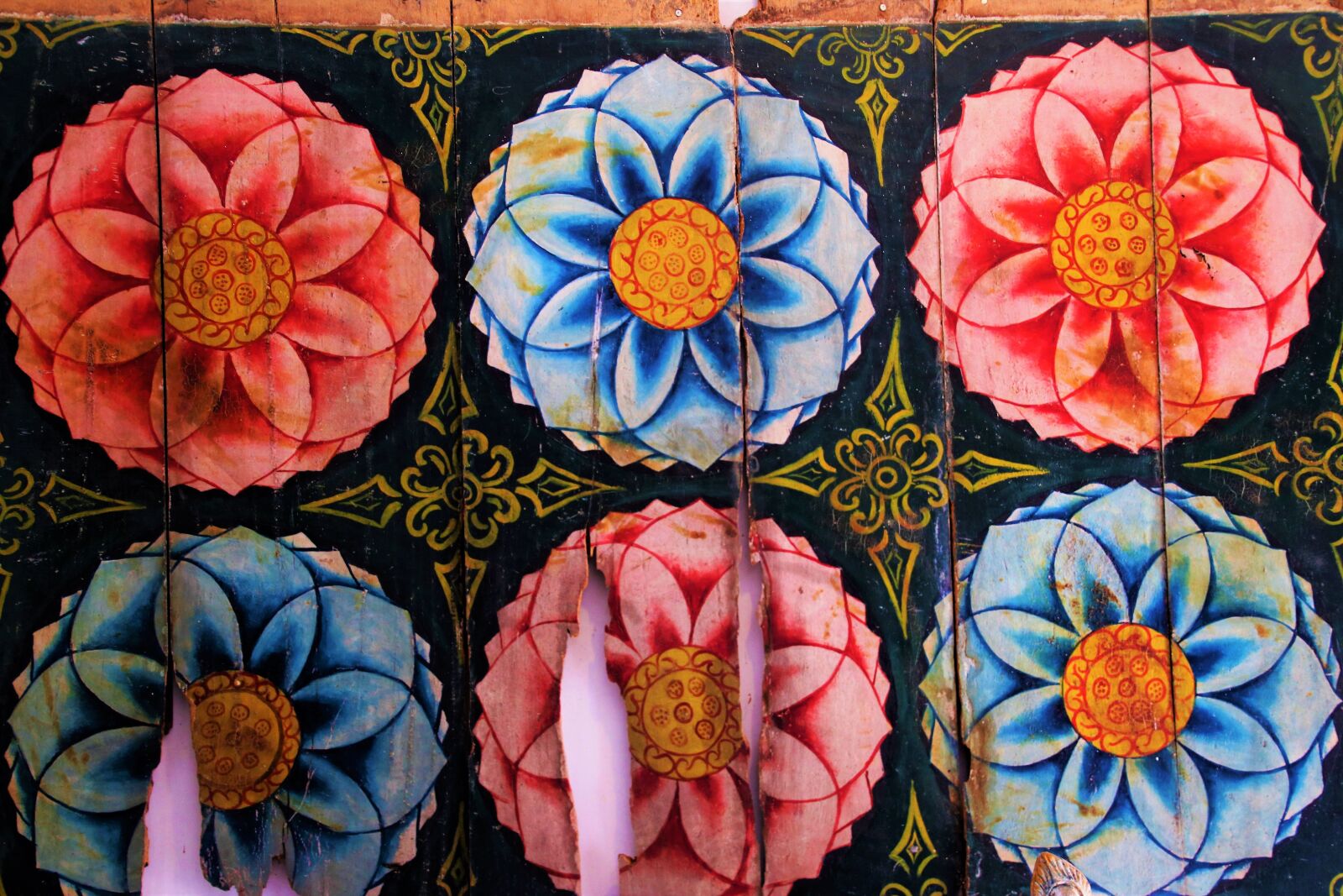 Canon EOS 80D sample photo. Painted, wooden, flower photography