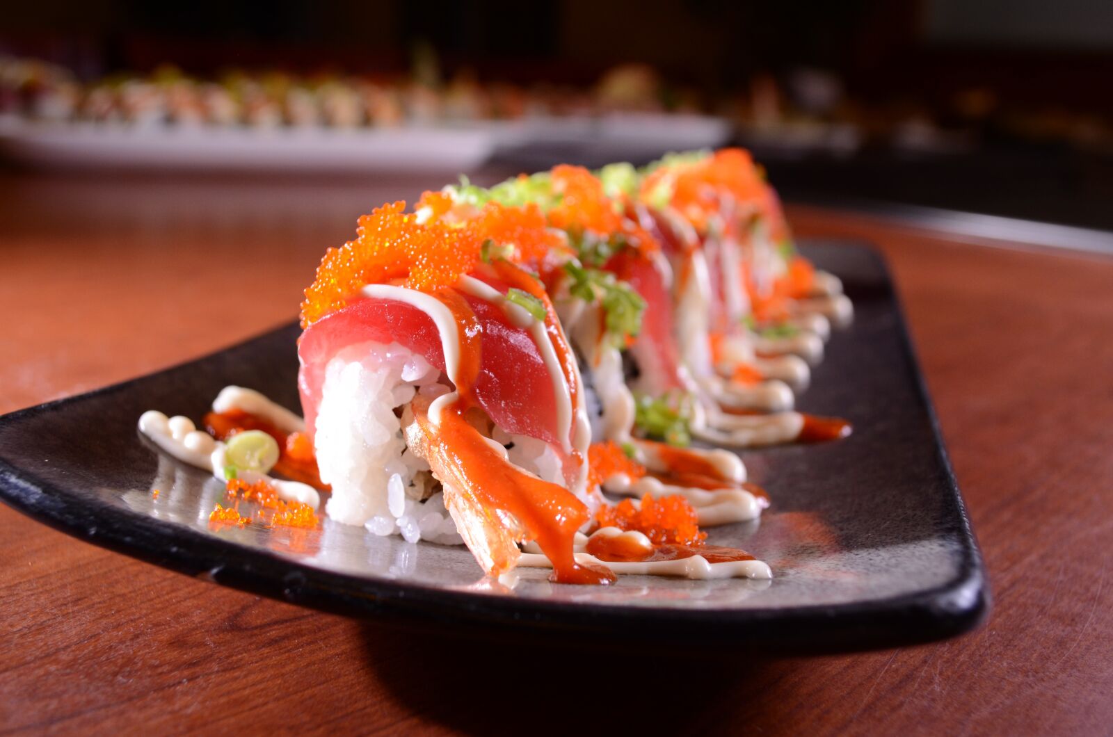 Nikon D5100 sample photo. Japanese sushi, fresh sushi photography