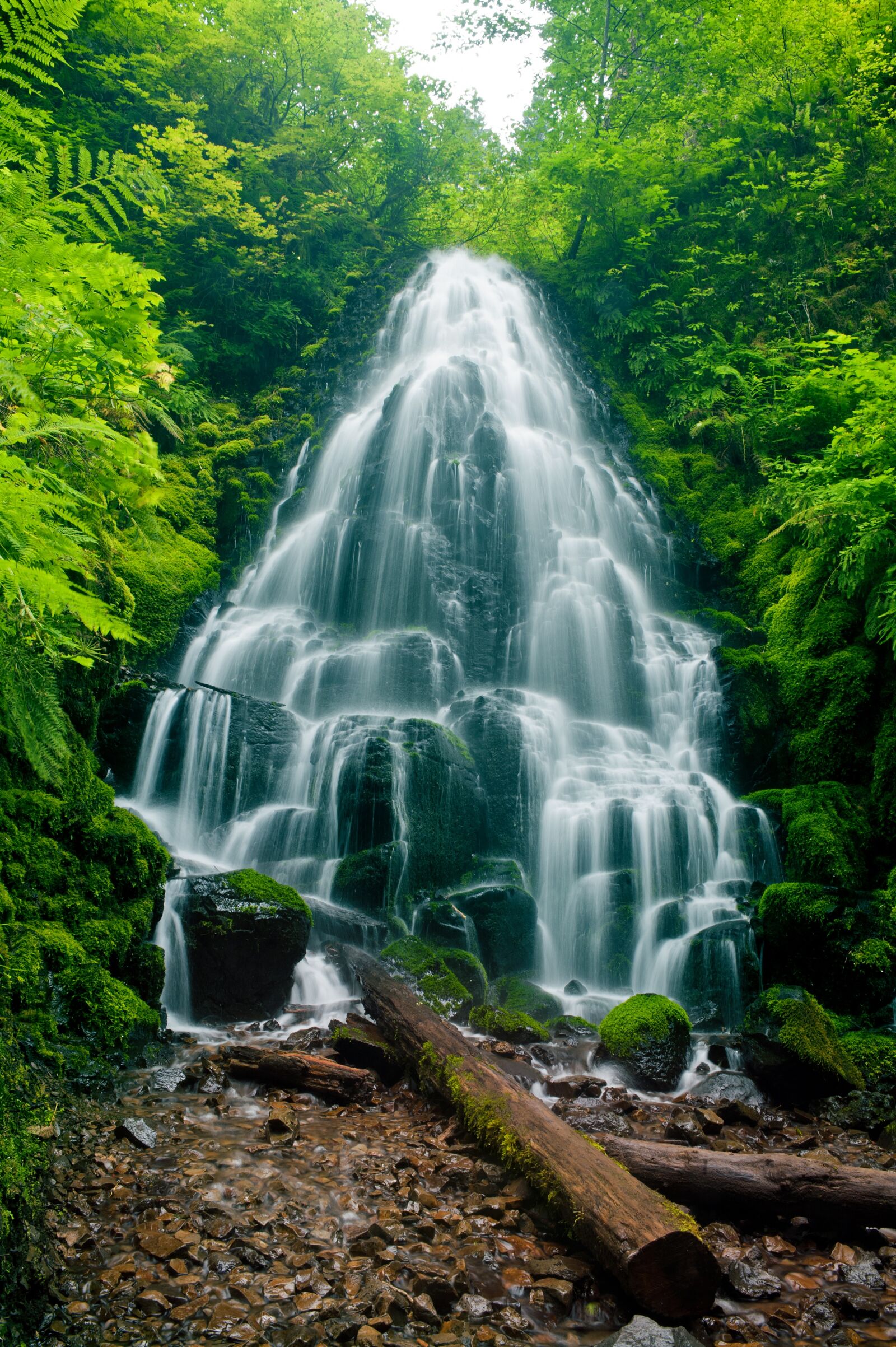 Nikon D700 sample photo. Waterfall, forest, creek photography