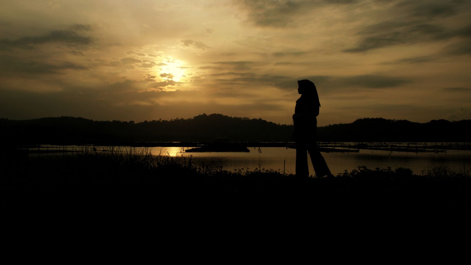Canon EOS 600D (Rebel EOS T3i / EOS Kiss X5) sample photo. Silhouette, dark, gold photography
