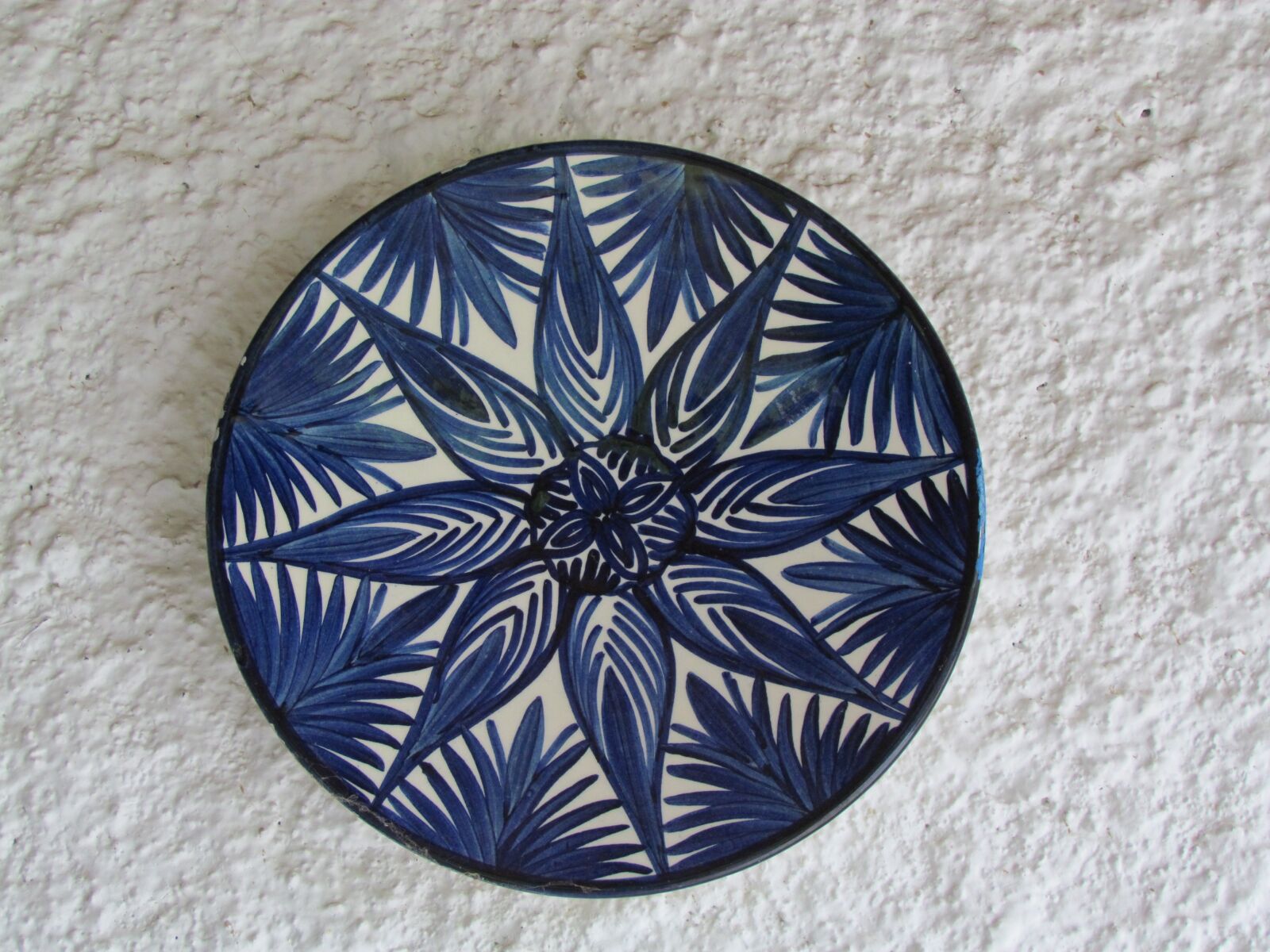 Canon PowerShot SX30 IS sample photo. Dish, rustic, blue photography