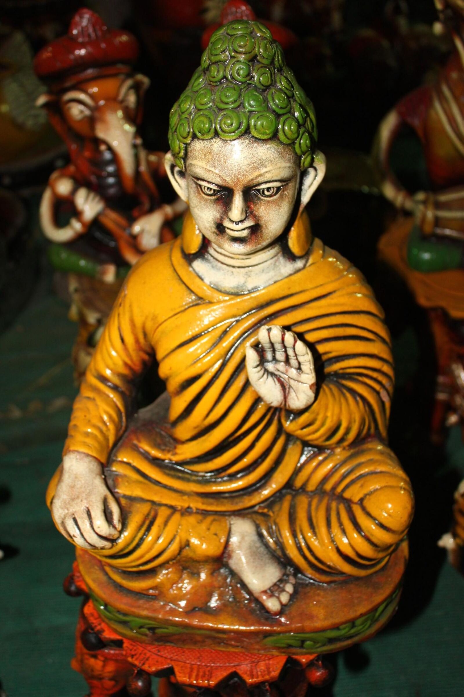 Canon EF 50mm f/1.8 sample photo. Sculpture, buddhism, figure photography