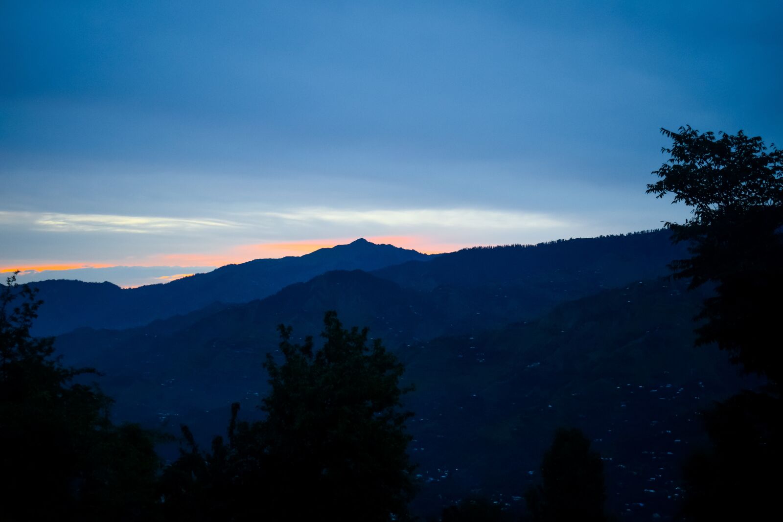 Nikon D5300 sample photo. Ganga choti, sunset, tree photography