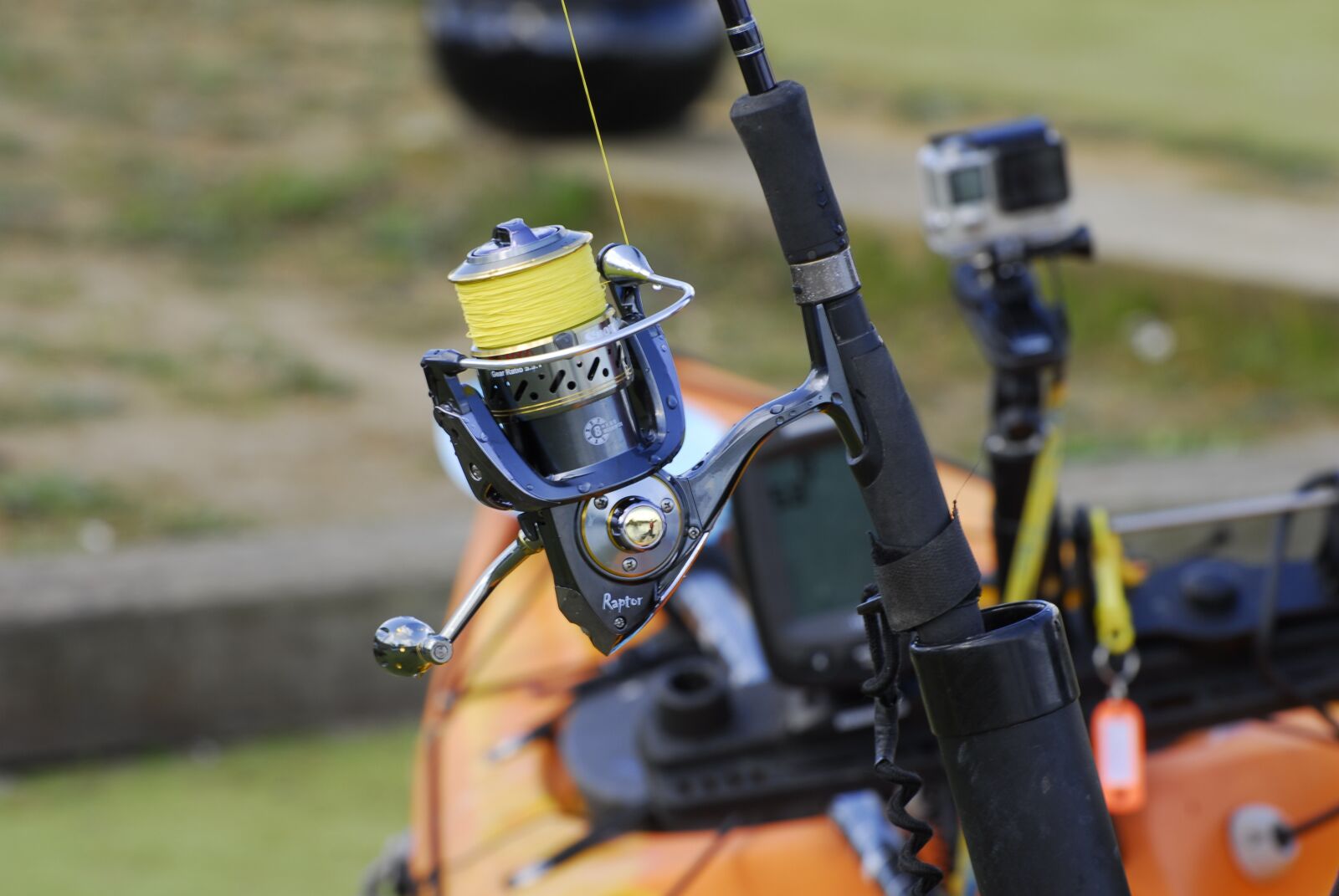 Nikon D200 sample photo. Fishing reel, fishing line photography