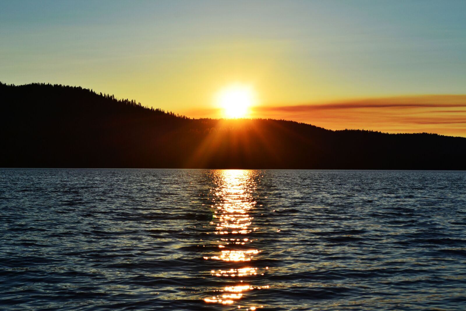 Nikon D3100 sample photo. Lake, sunset, water photography
