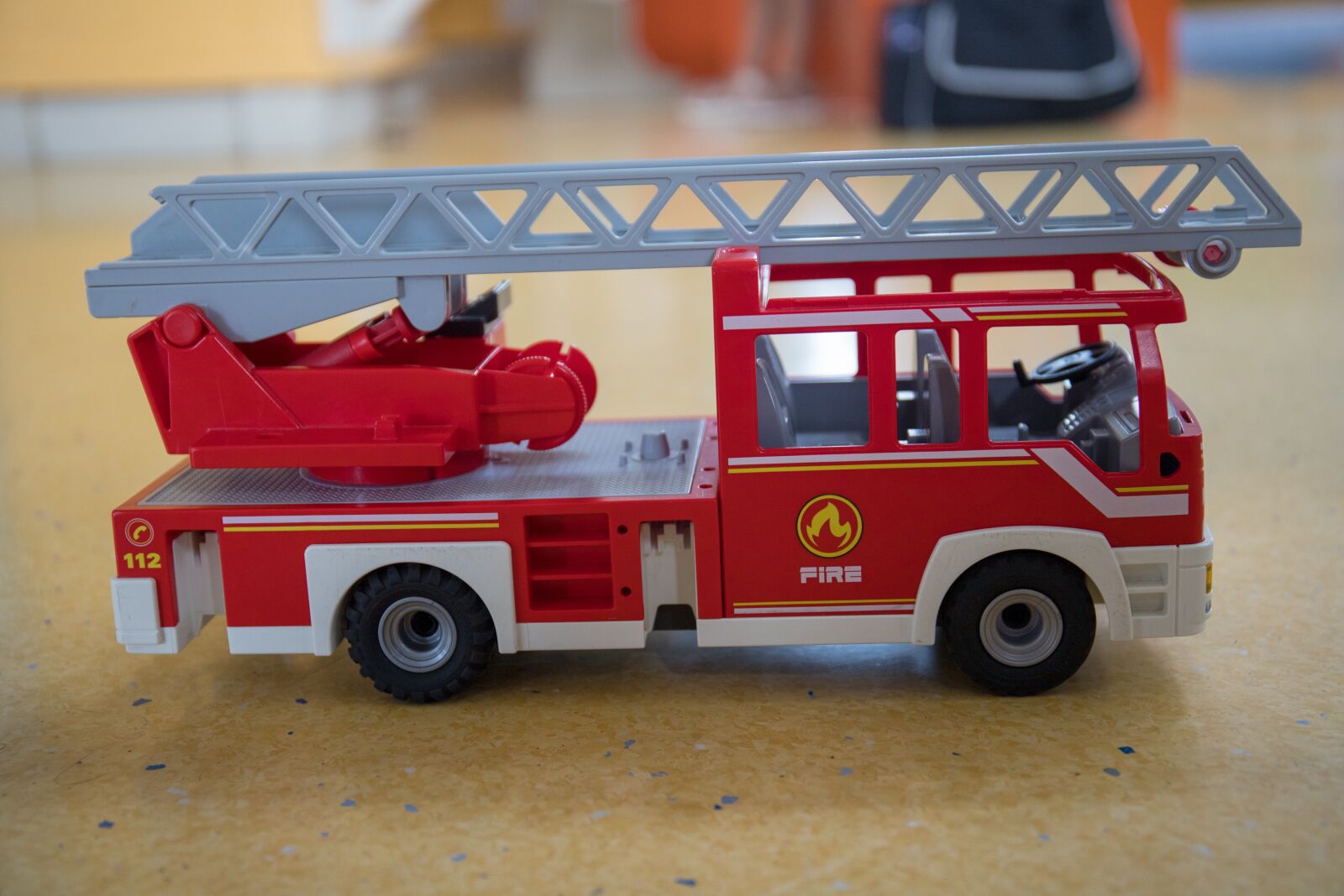 Canon EF 24-70mm F4L IS USM sample photo. Firetruck, malta, playmobil photography